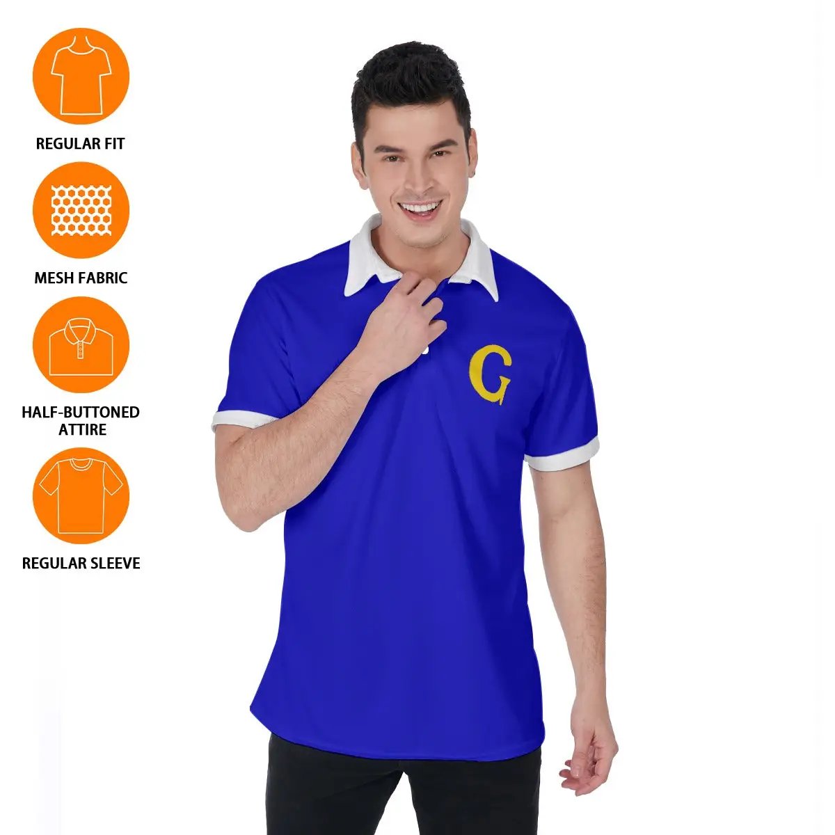 All-Over Print Men's Polo Shirt
