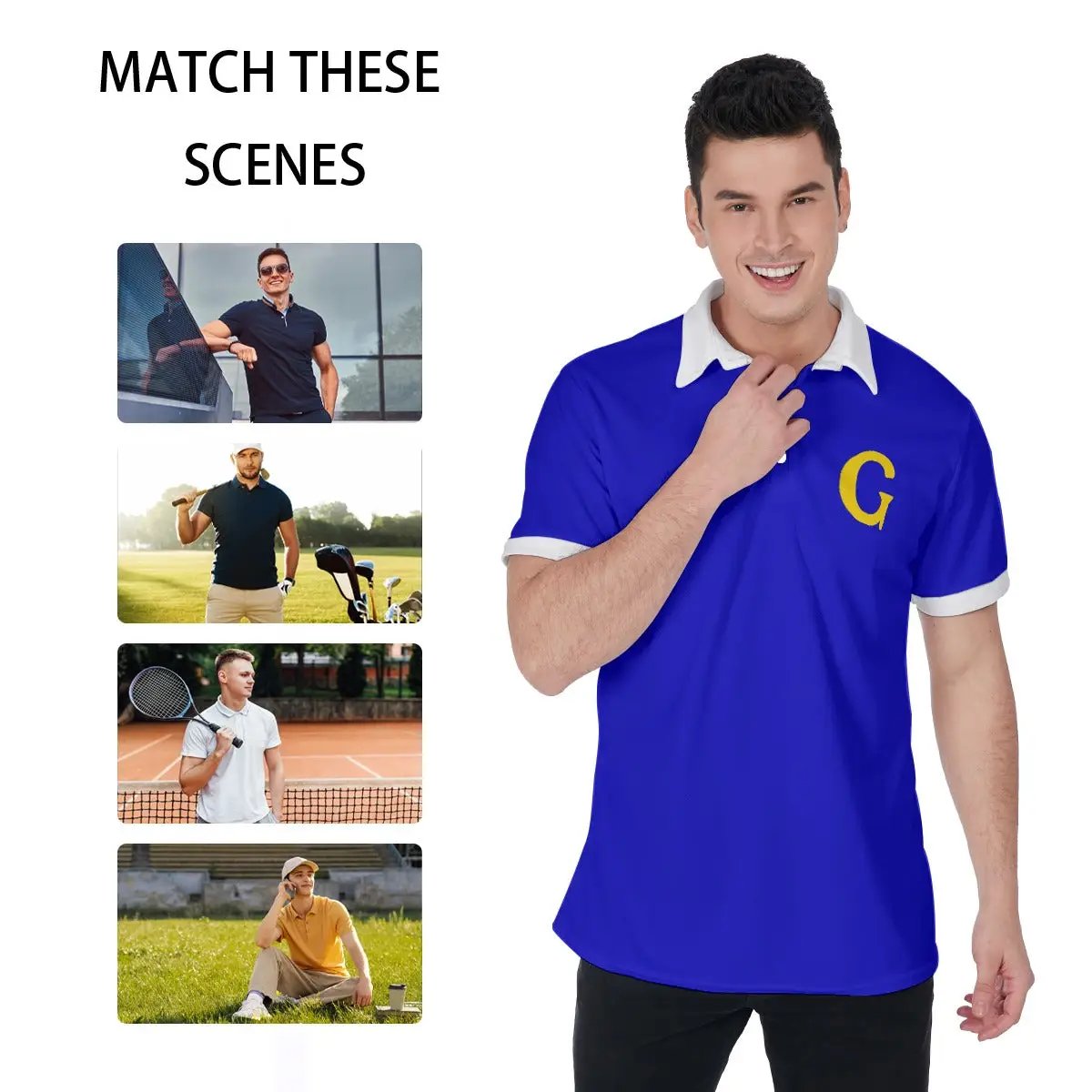 All-Over Print Men's Polo Shirt