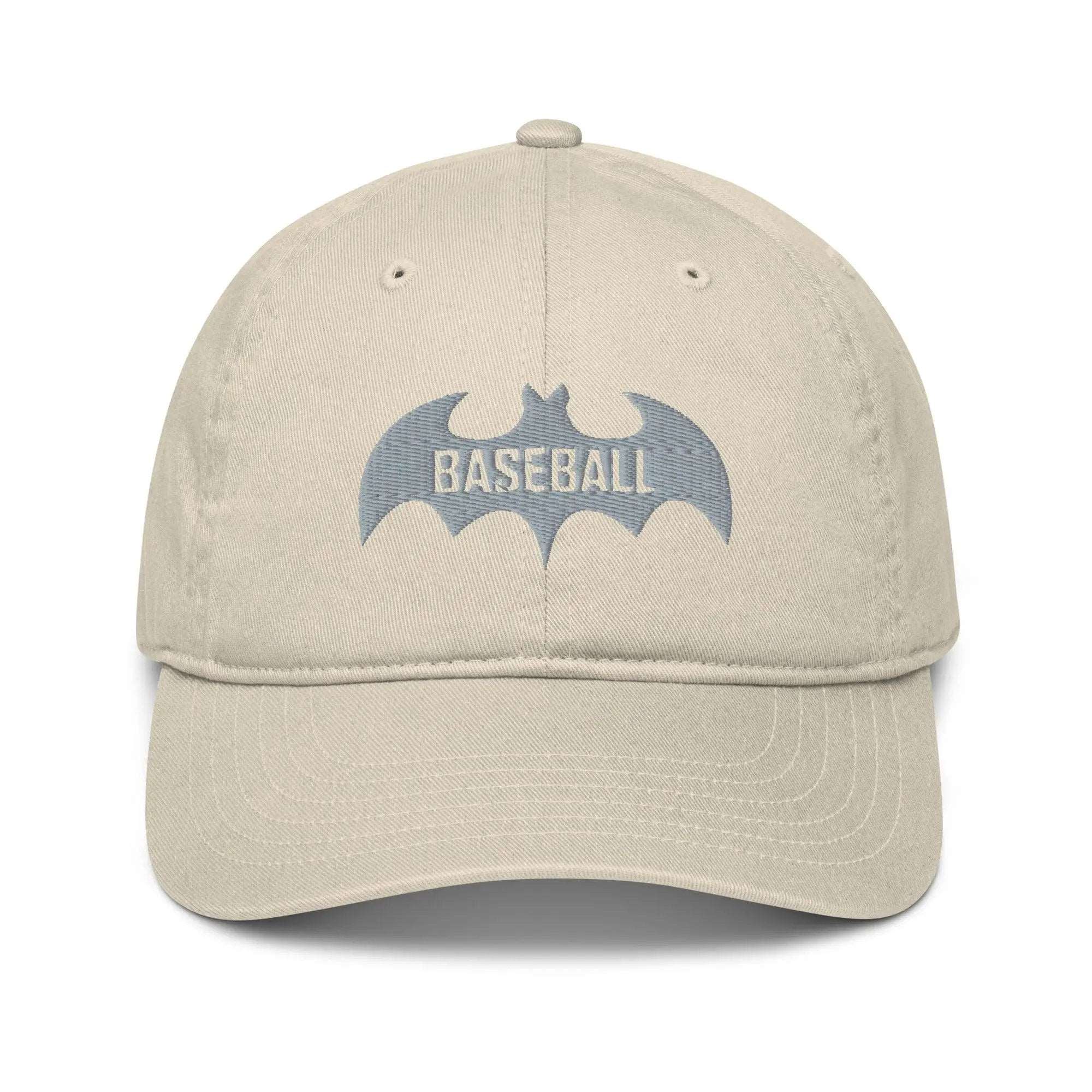 Baseball Bat Organic dad hat VAWDesigns