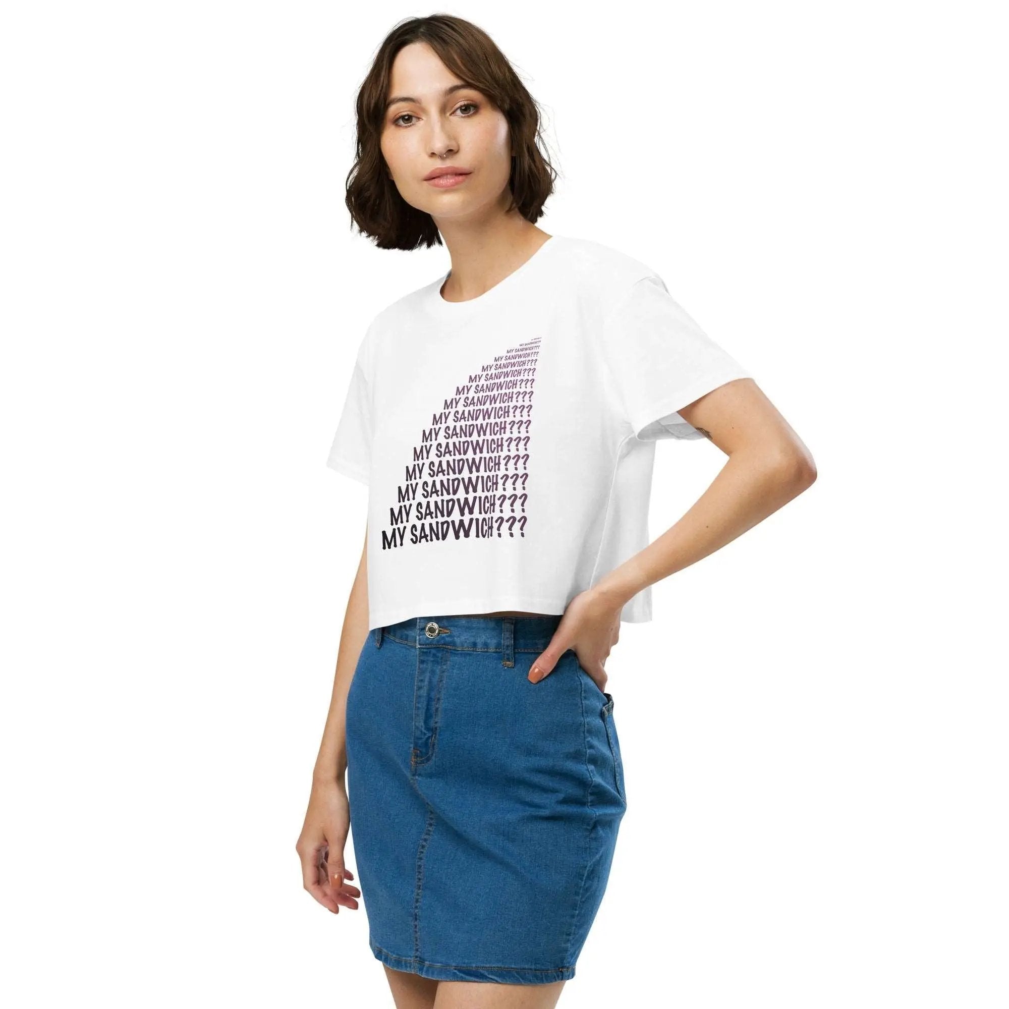 My Sandwich? Women’s crop top VAWDesigns