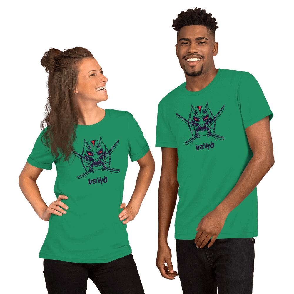 Samurai Demon Unisex t-shirt VAWDesigns