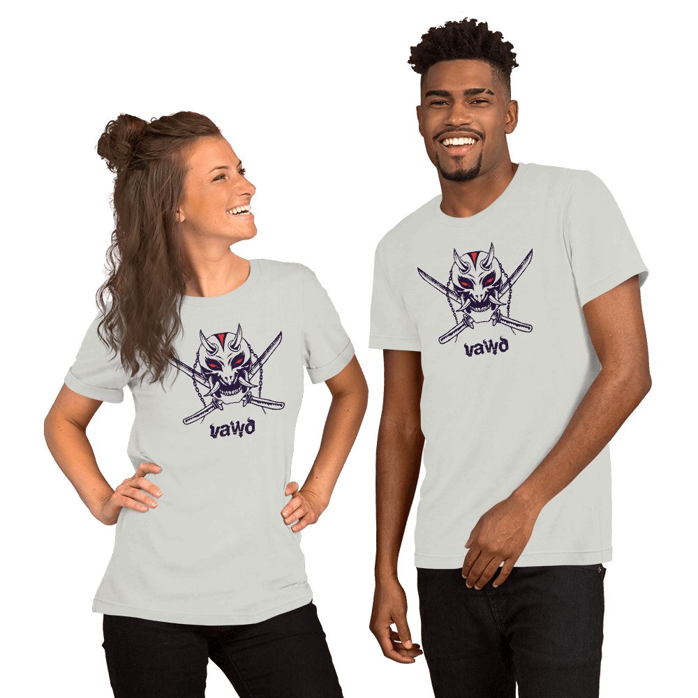 Samurai Demon Unisex t-shirt VAWDesigns