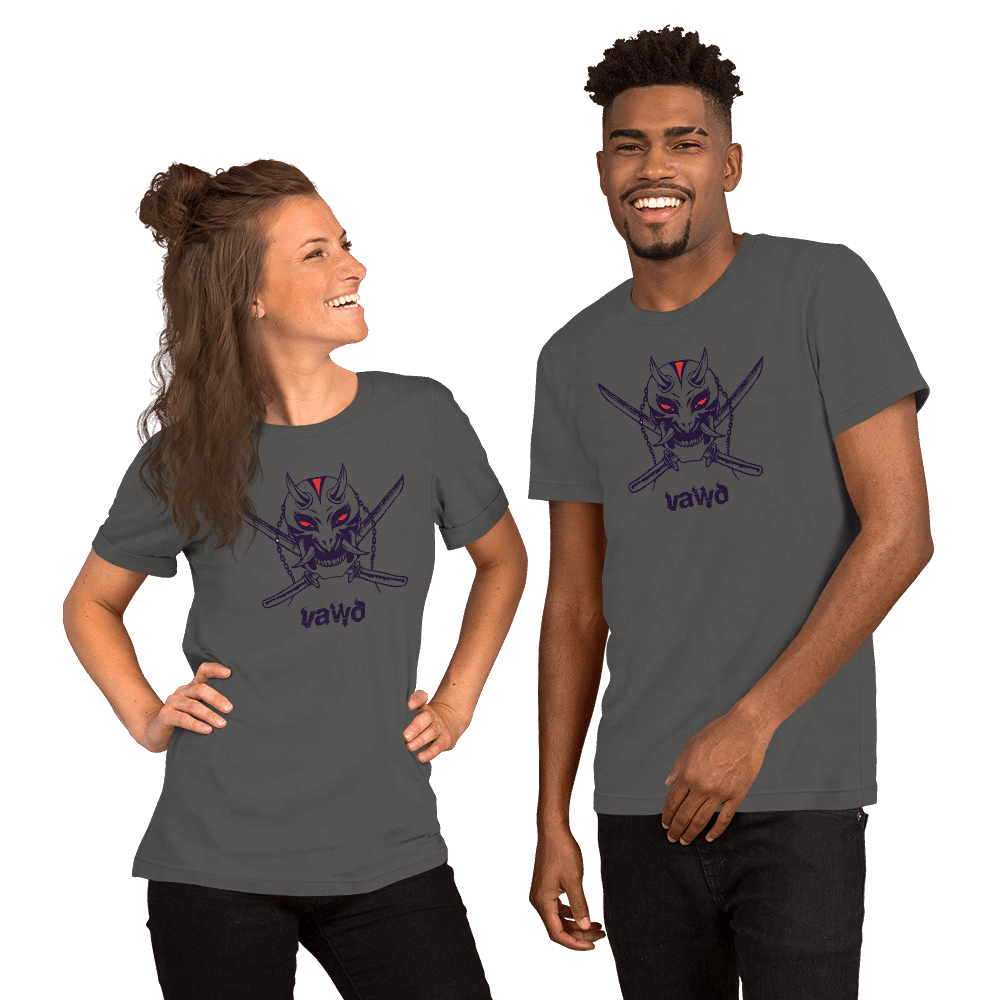Samurai Demon Unisex t-shirt VAWDesigns