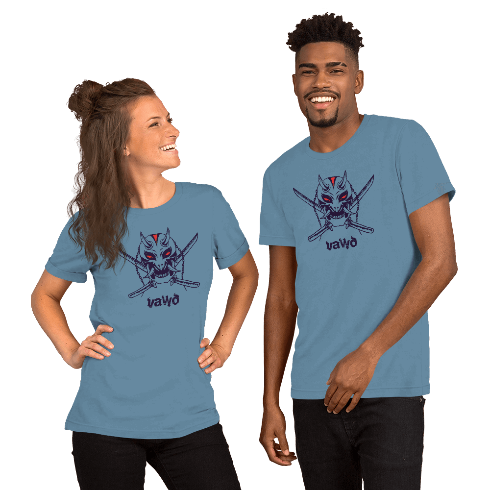 Samurai Demon Unisex t-shirt VAWDesigns