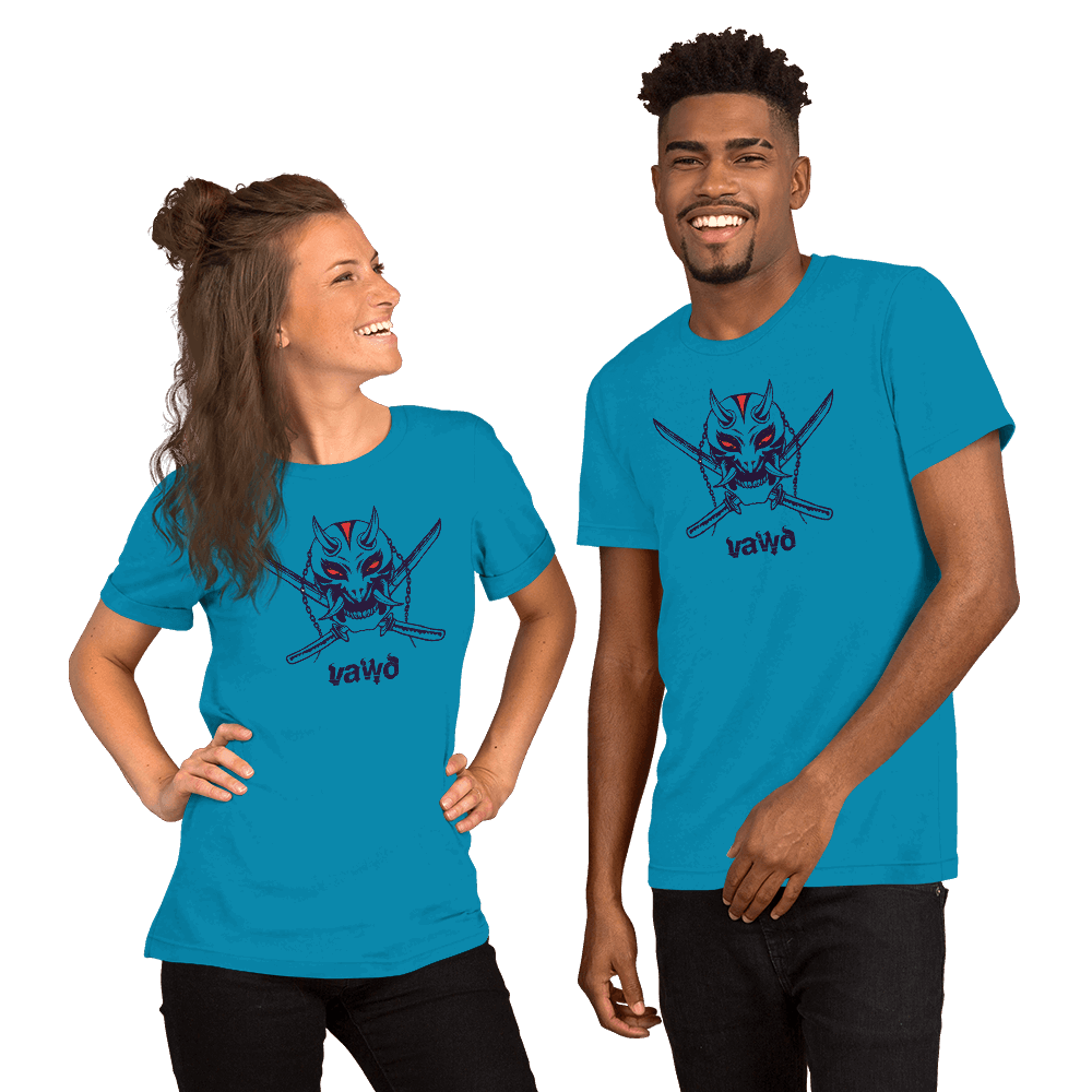 Samurai Demon Unisex t-shirt VAWDesigns