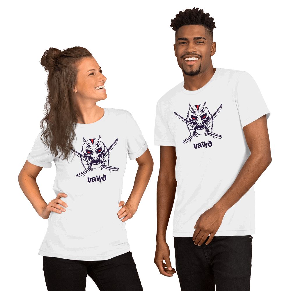 Samurai Demon Unisex t-shirt VAWDesigns
