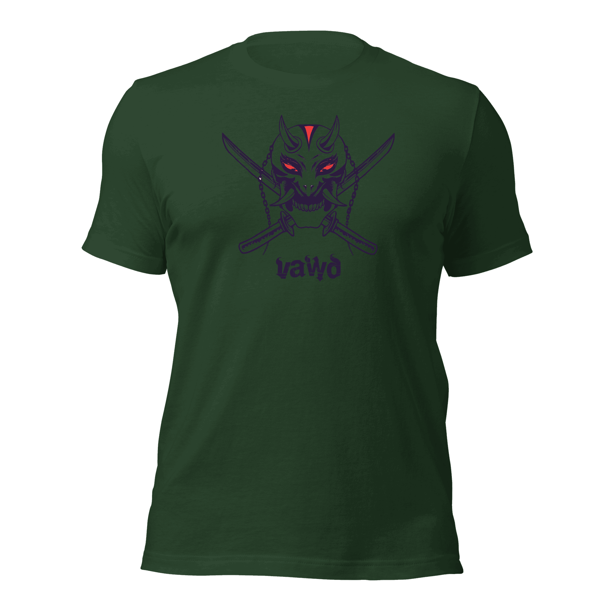 Samurai Demon Unisex t-shirt VAWDesigns
