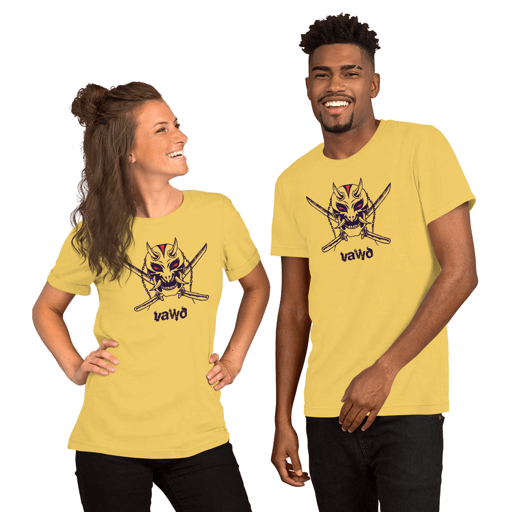 Samurai Demon Unisex t-shirt VAWDesigns