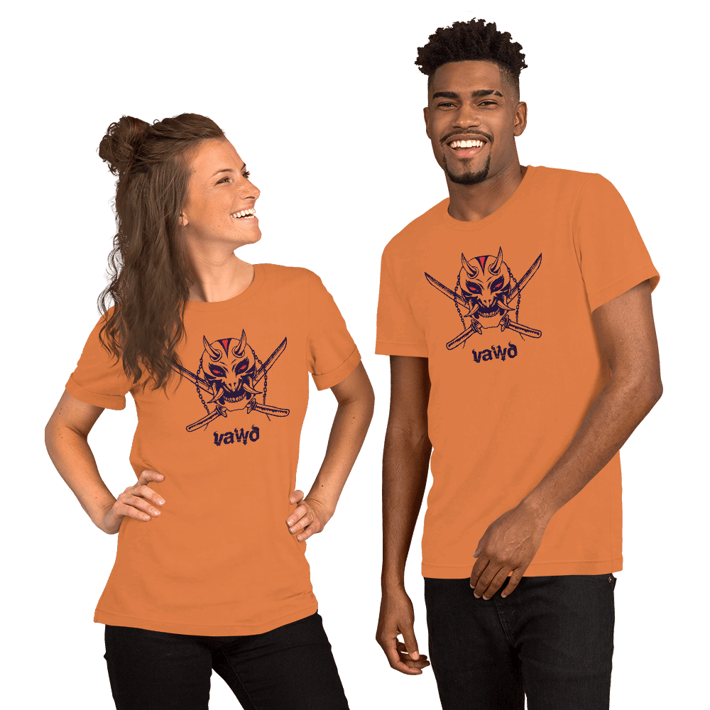 Samurai Demon Unisex t-shirt VAWDesigns