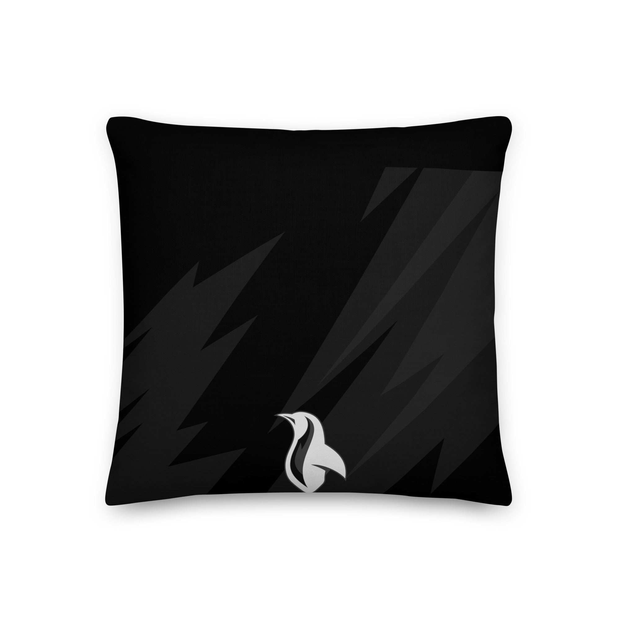 Black pillow with a Bat and baseball