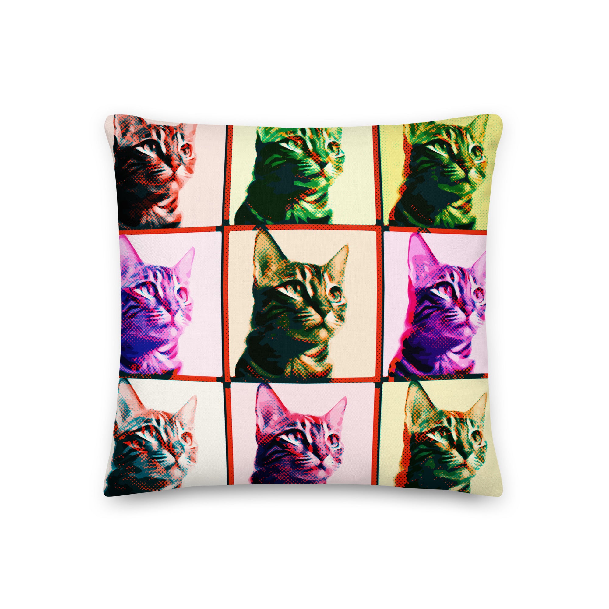 Warhol Cats Premium Pillow