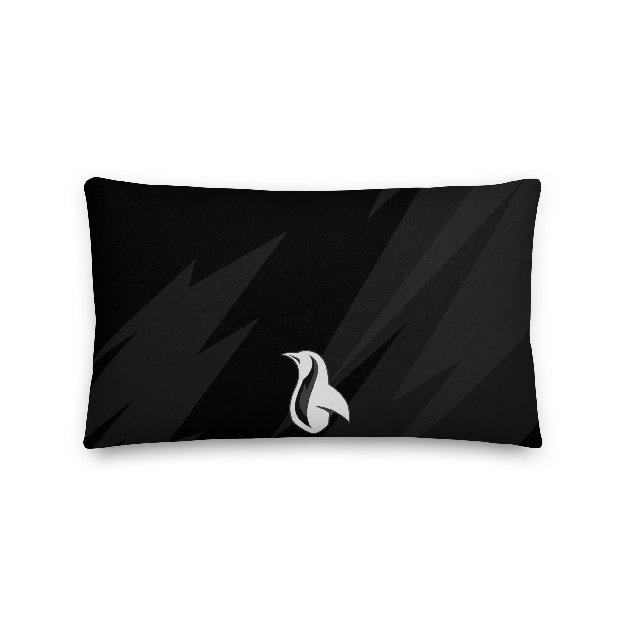 Black pillow with a Bat and baseball