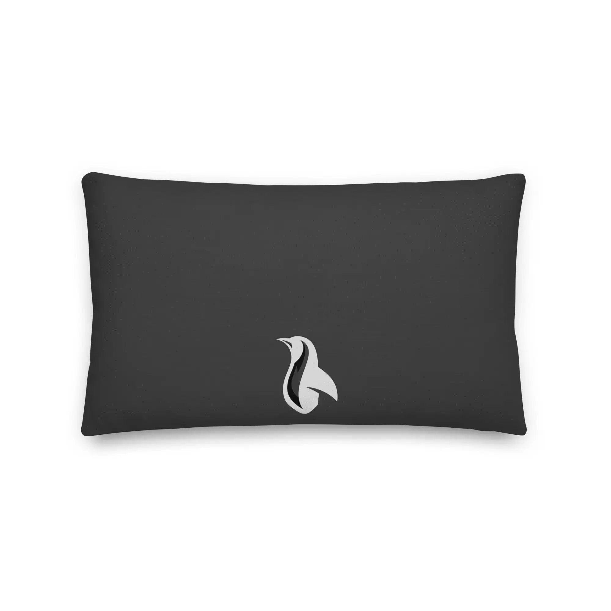 Black pillow with Fuzzy Bunnies