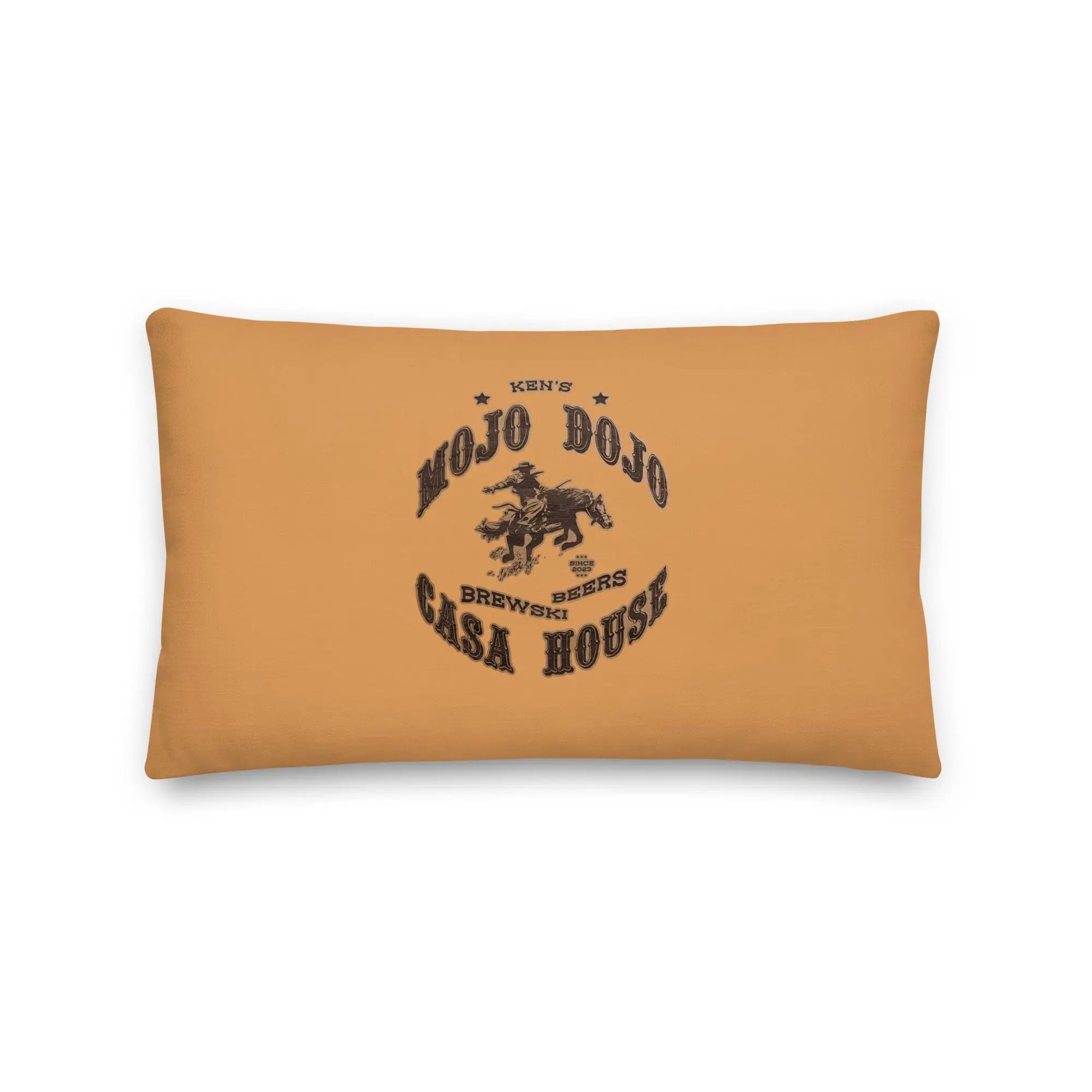 a rectangular pillow with a horse on it