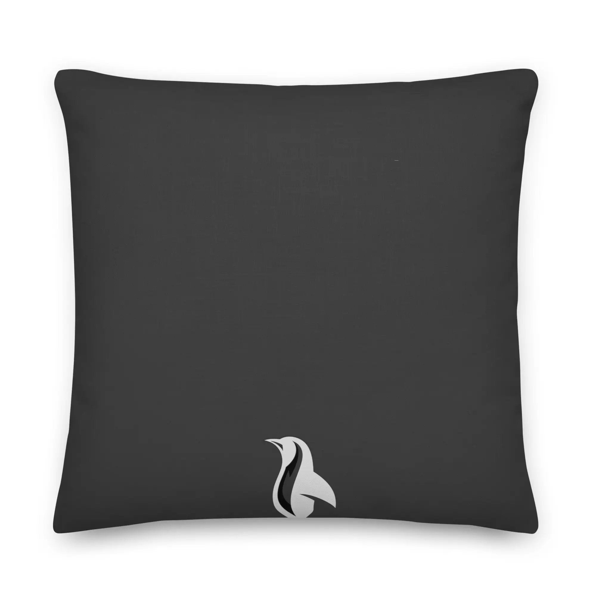 Black pillow with Fuzzy Bunnies