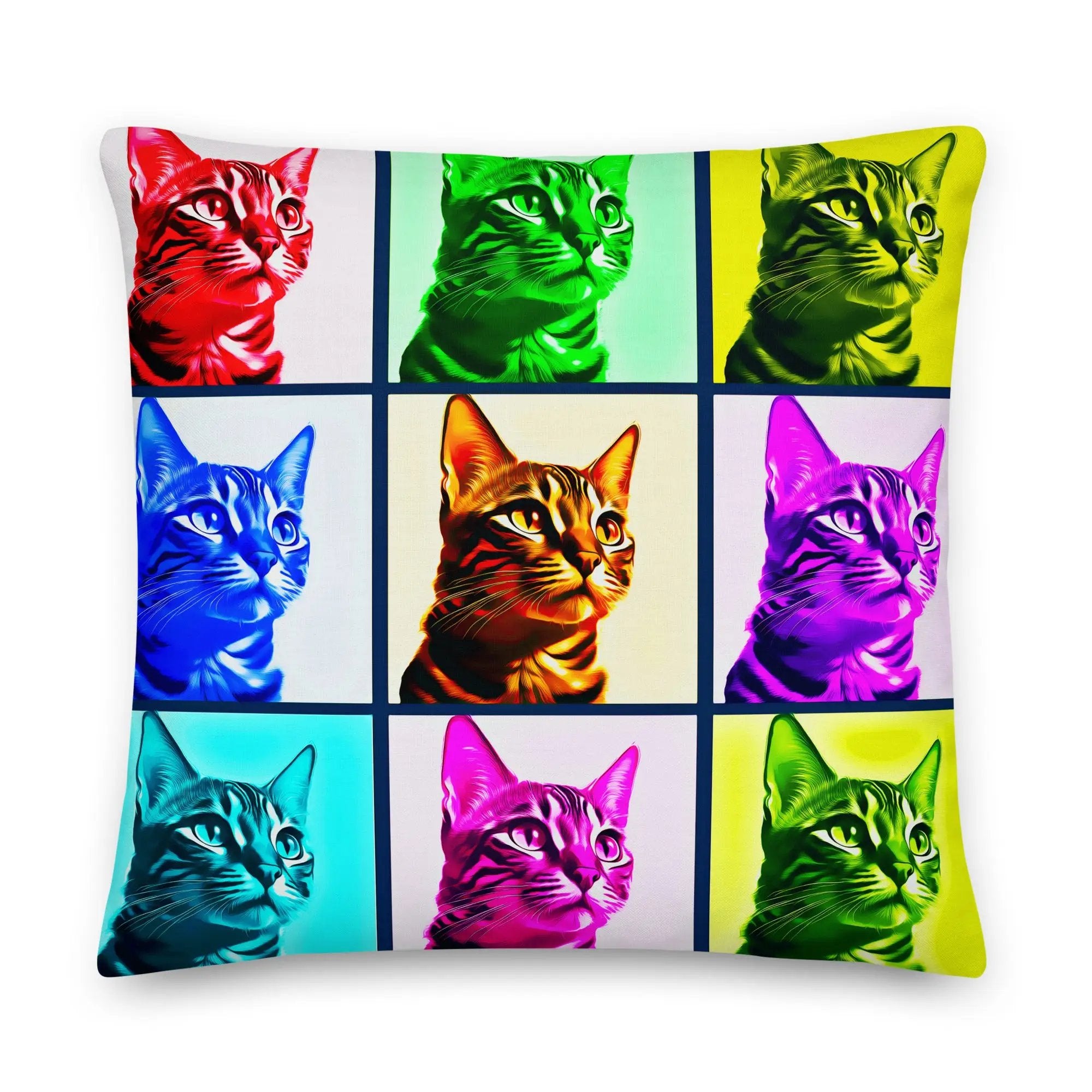 Warhol Cats Premium Pillow
