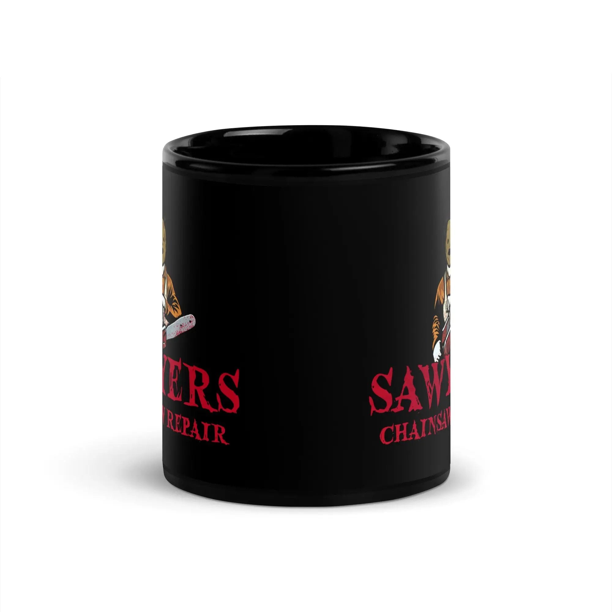 Sawyers Chainsaw Repair Black Glossy Mug