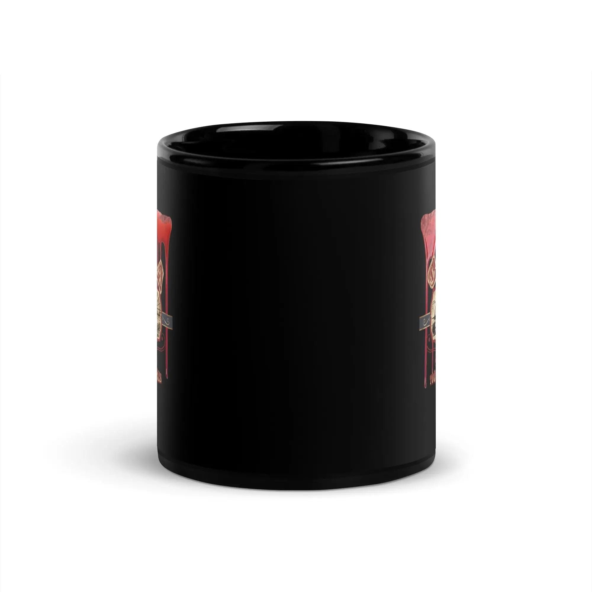 Santa Carla Black Glossy Mug