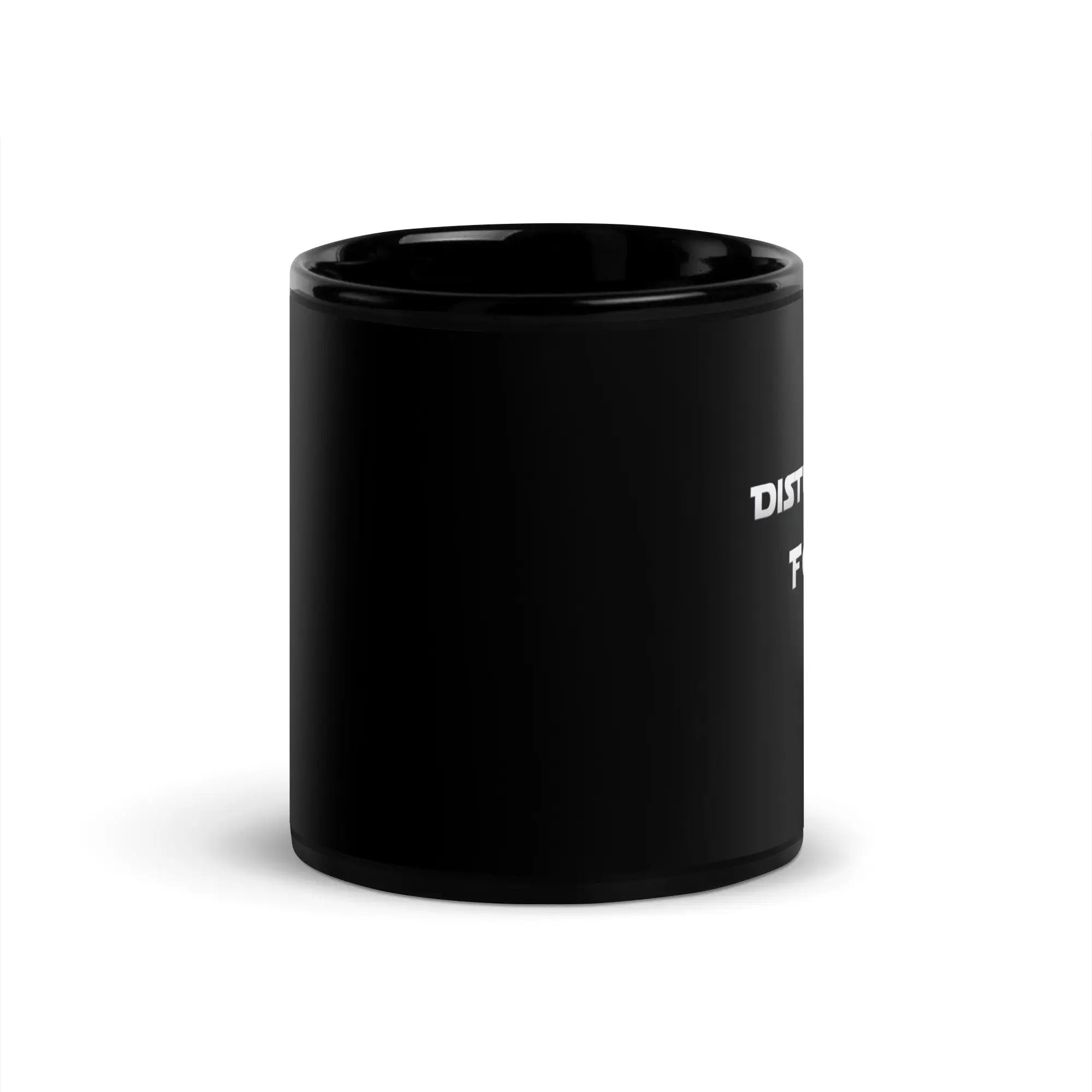 Disturbance in The Force Black Glossy Mug