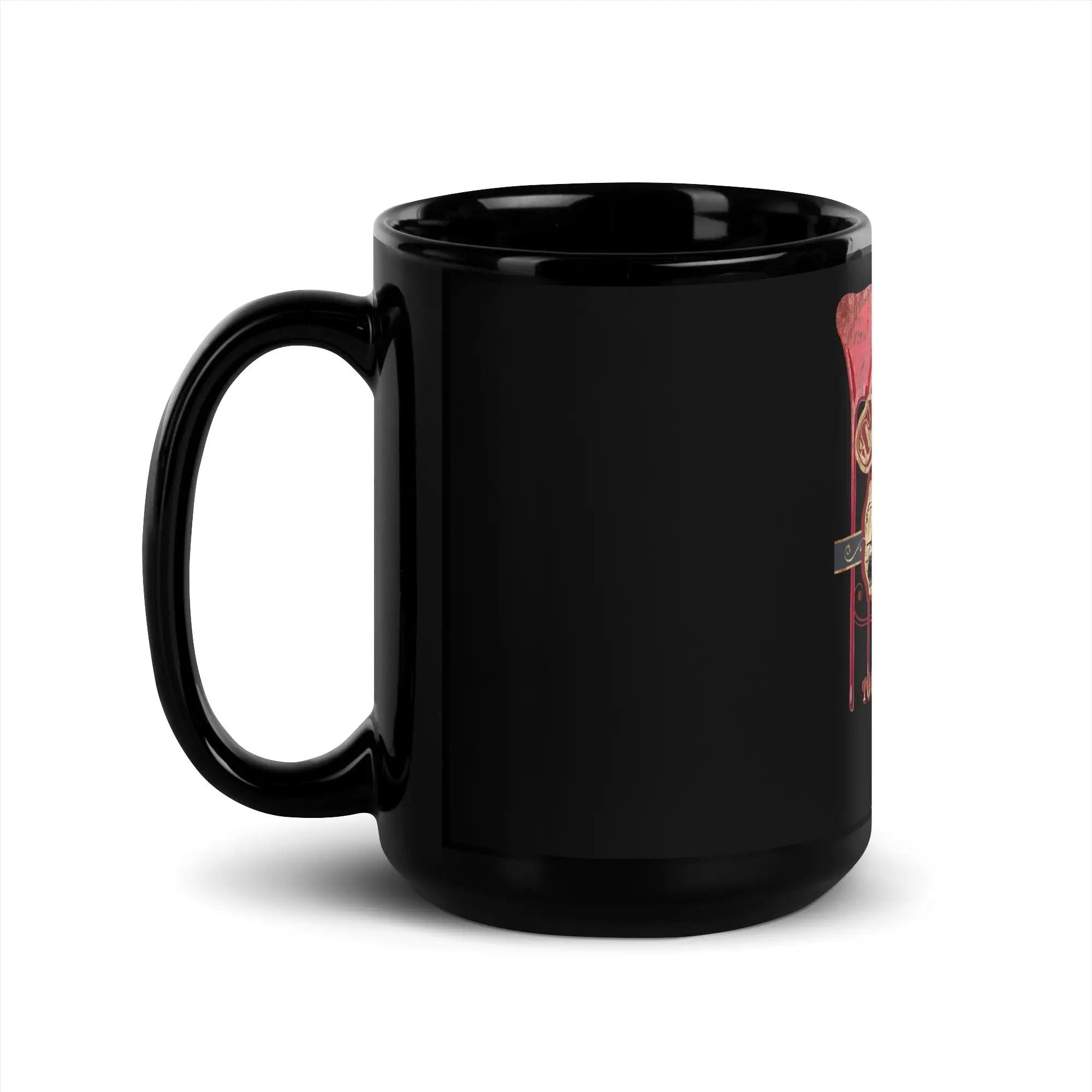 Santa Carla Black Glossy Mug