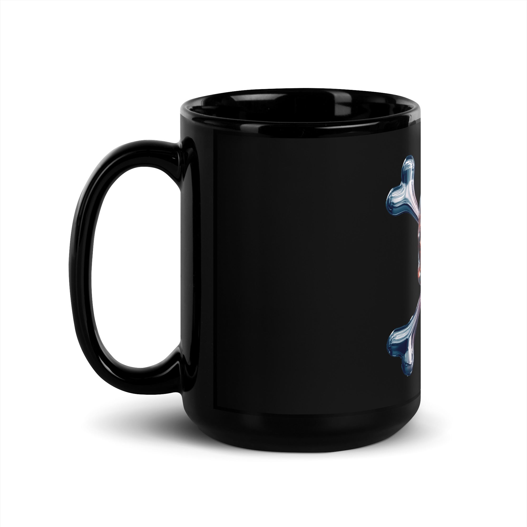 olly Roger Terminator Black Glossy Mug
