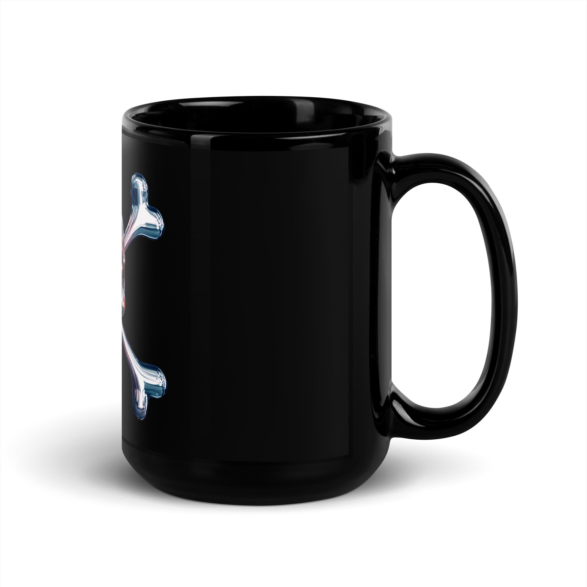 olly Roger Terminator Black Glossy Mug