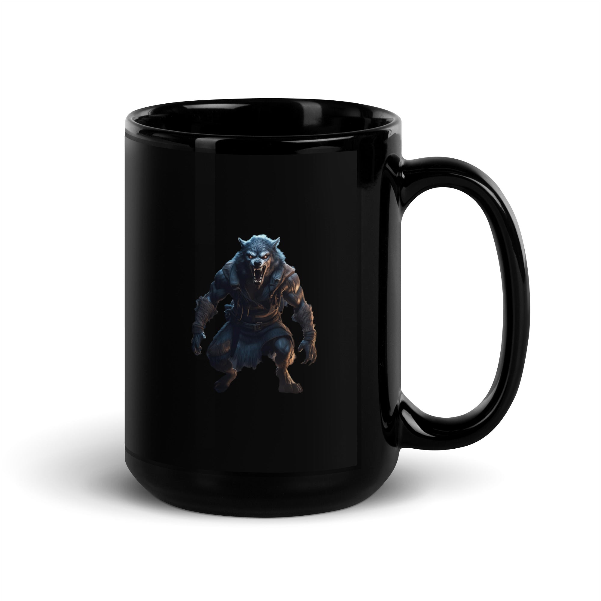 The Monster Squad "Wolfman" Black Glossy mug