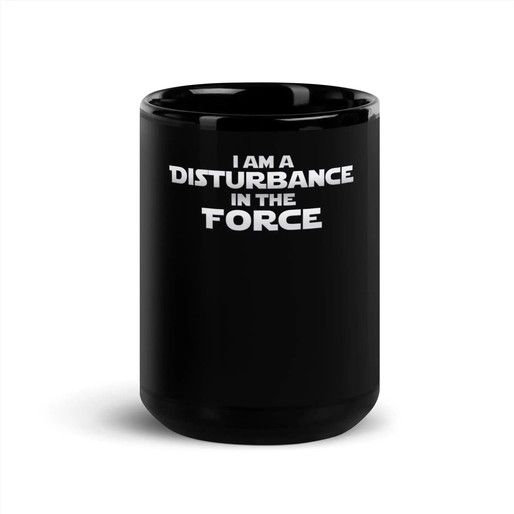 Disturbance in The Force Black Glossy Mug