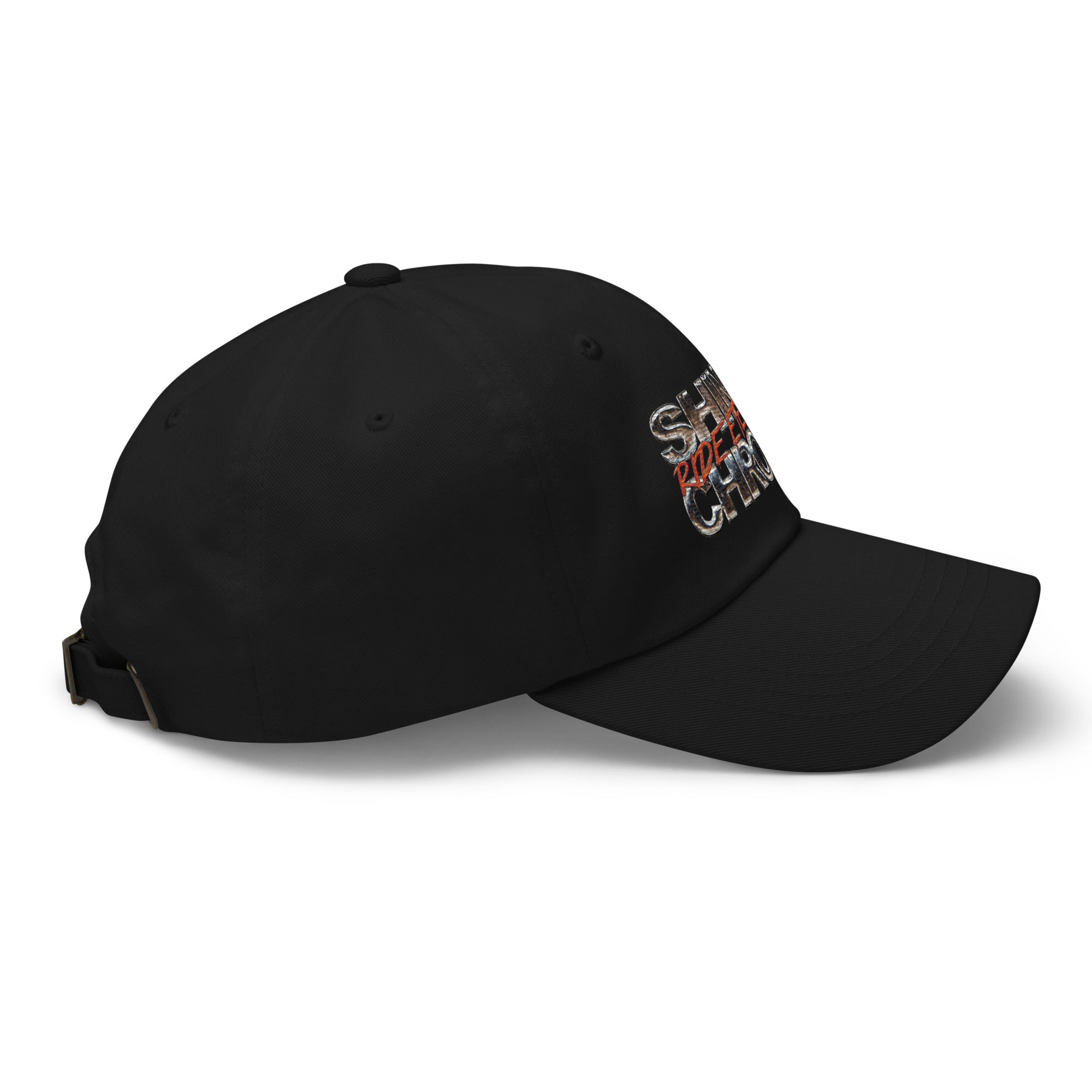 a black hat with a picture of a dragon on it