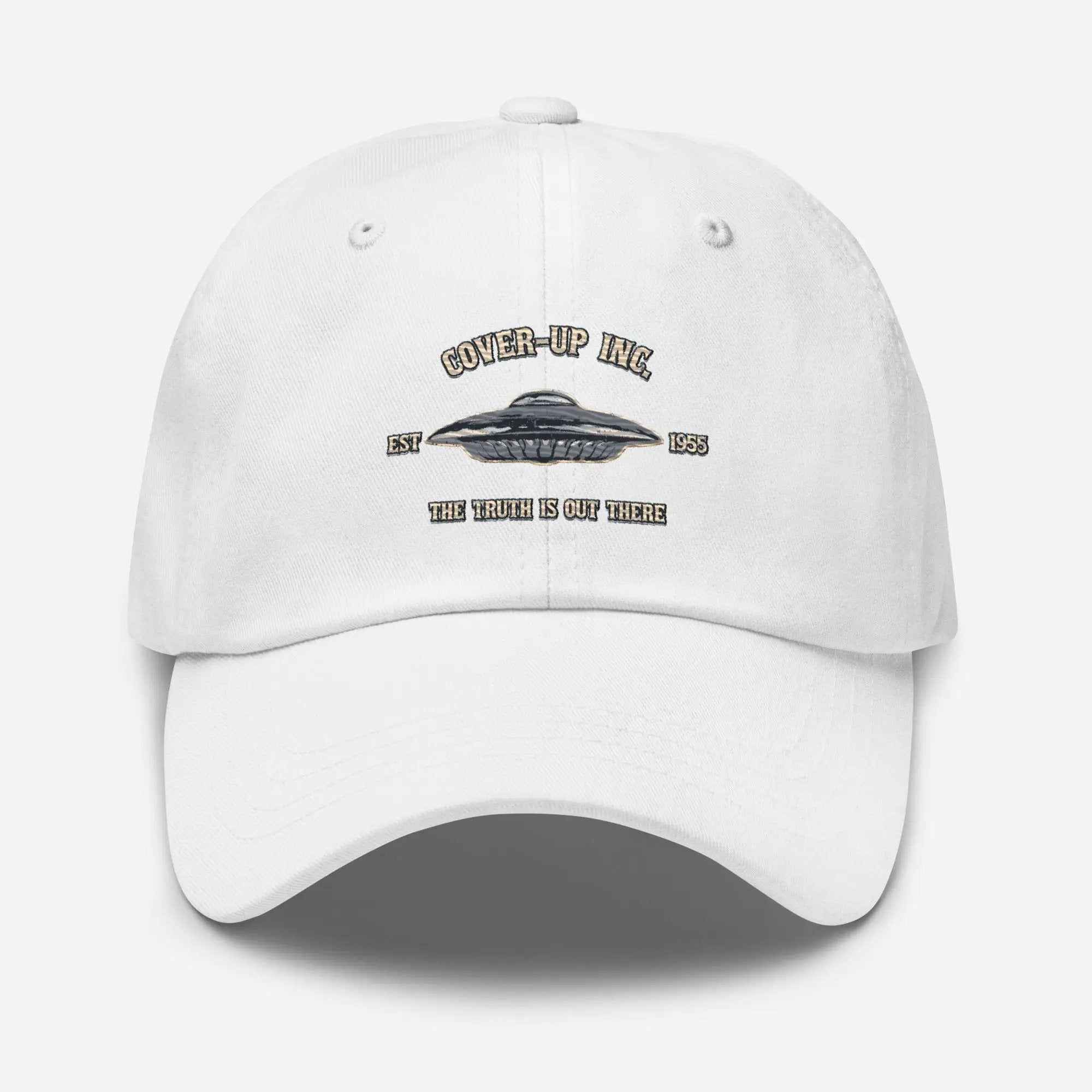 a white hat with the words, power up ink on it