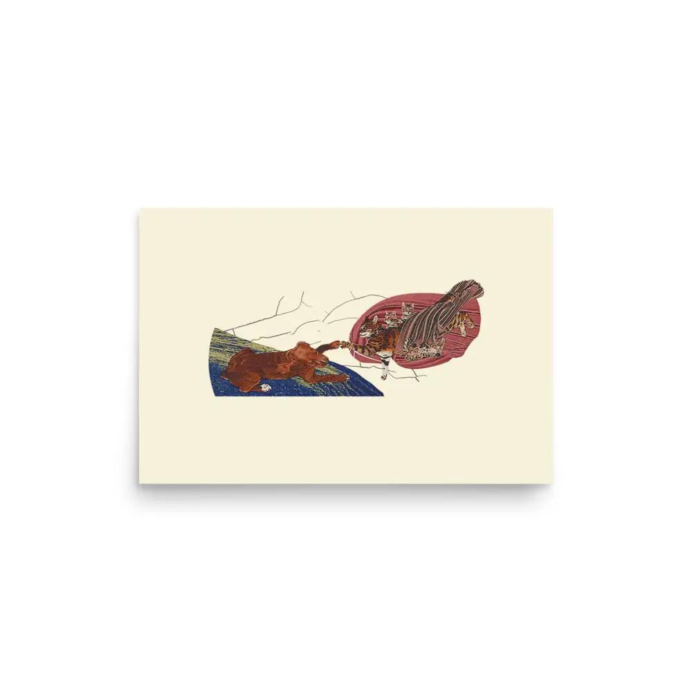 a card with a picture of a fish on it