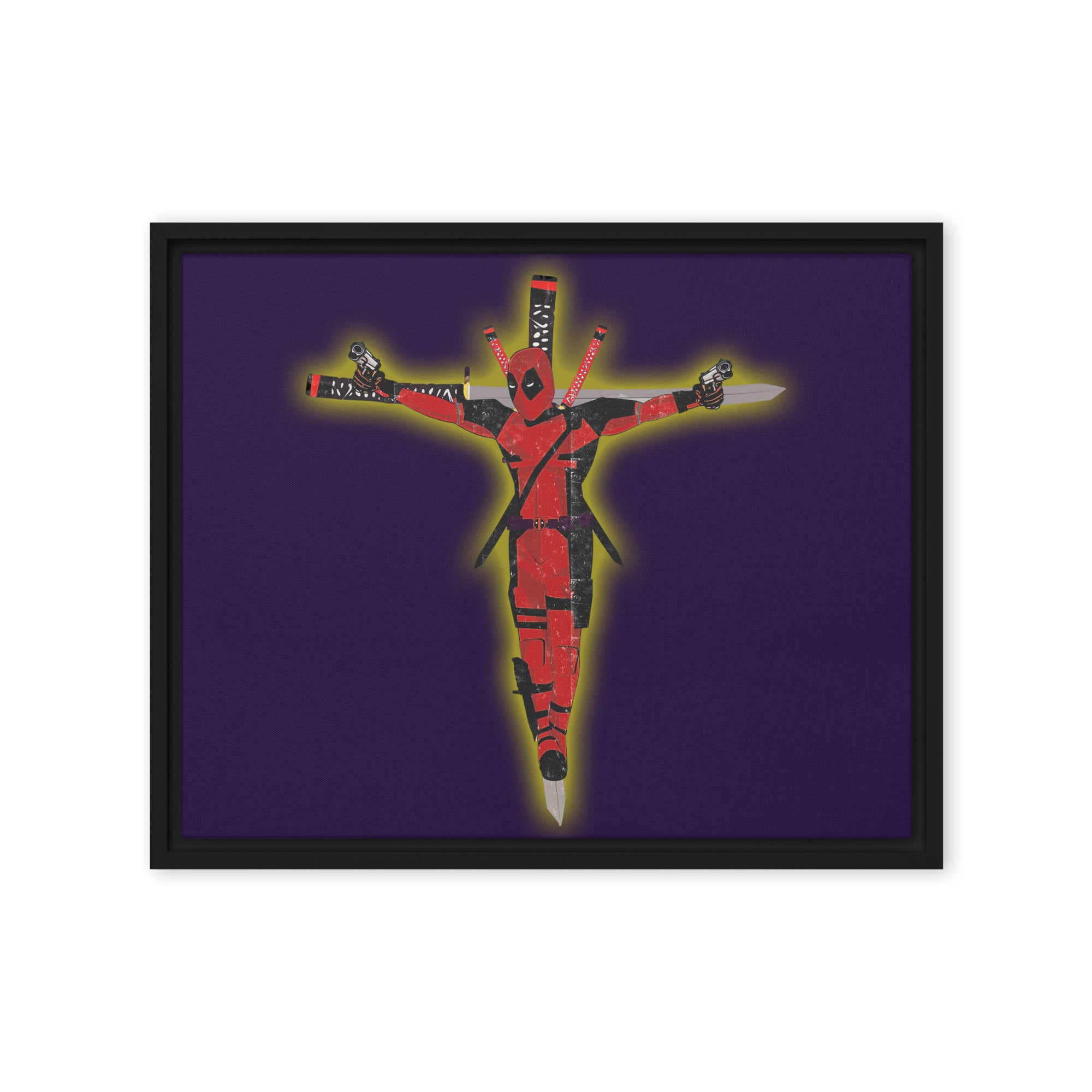 a picture of a person with a cross on it