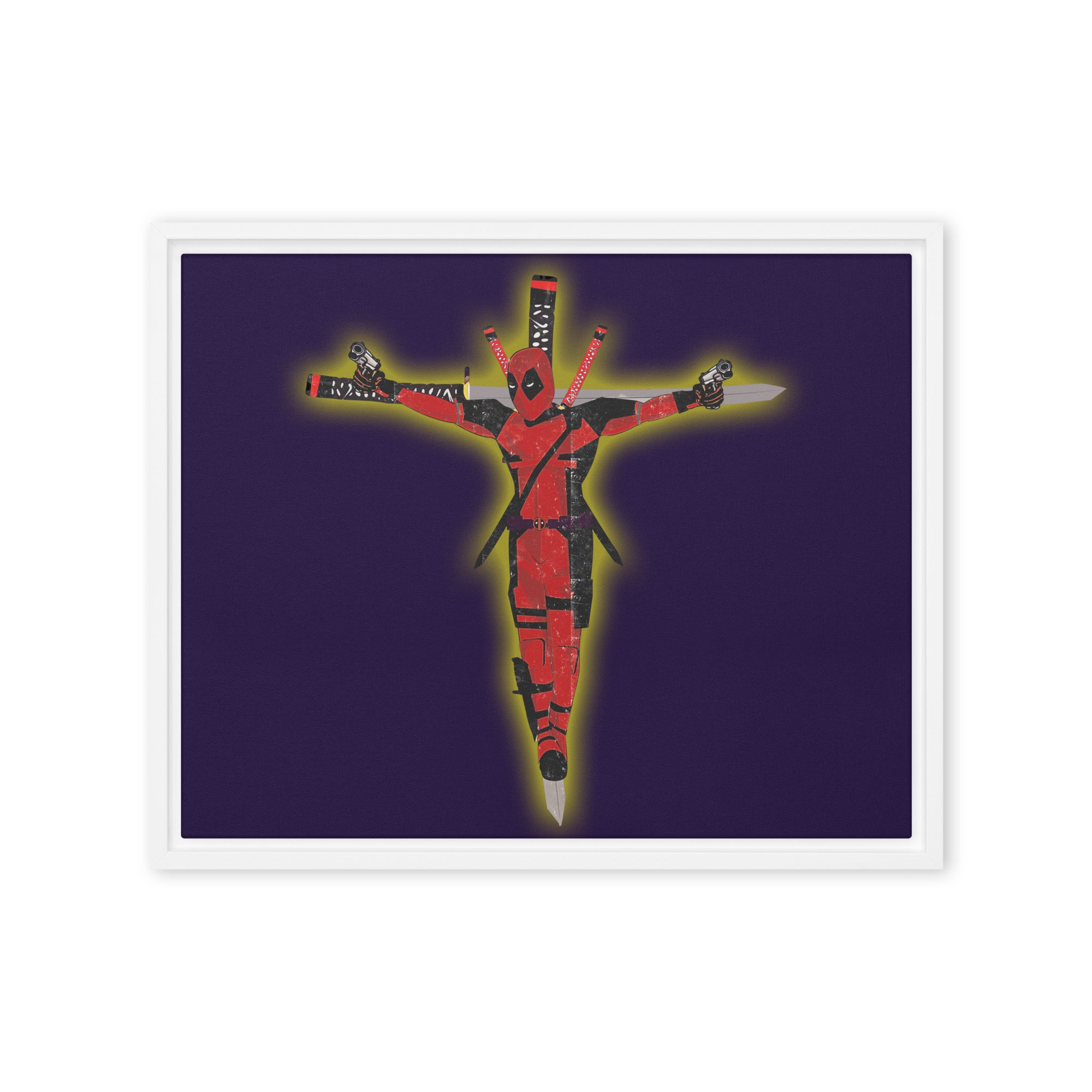 a picture of a person with a cross on it
