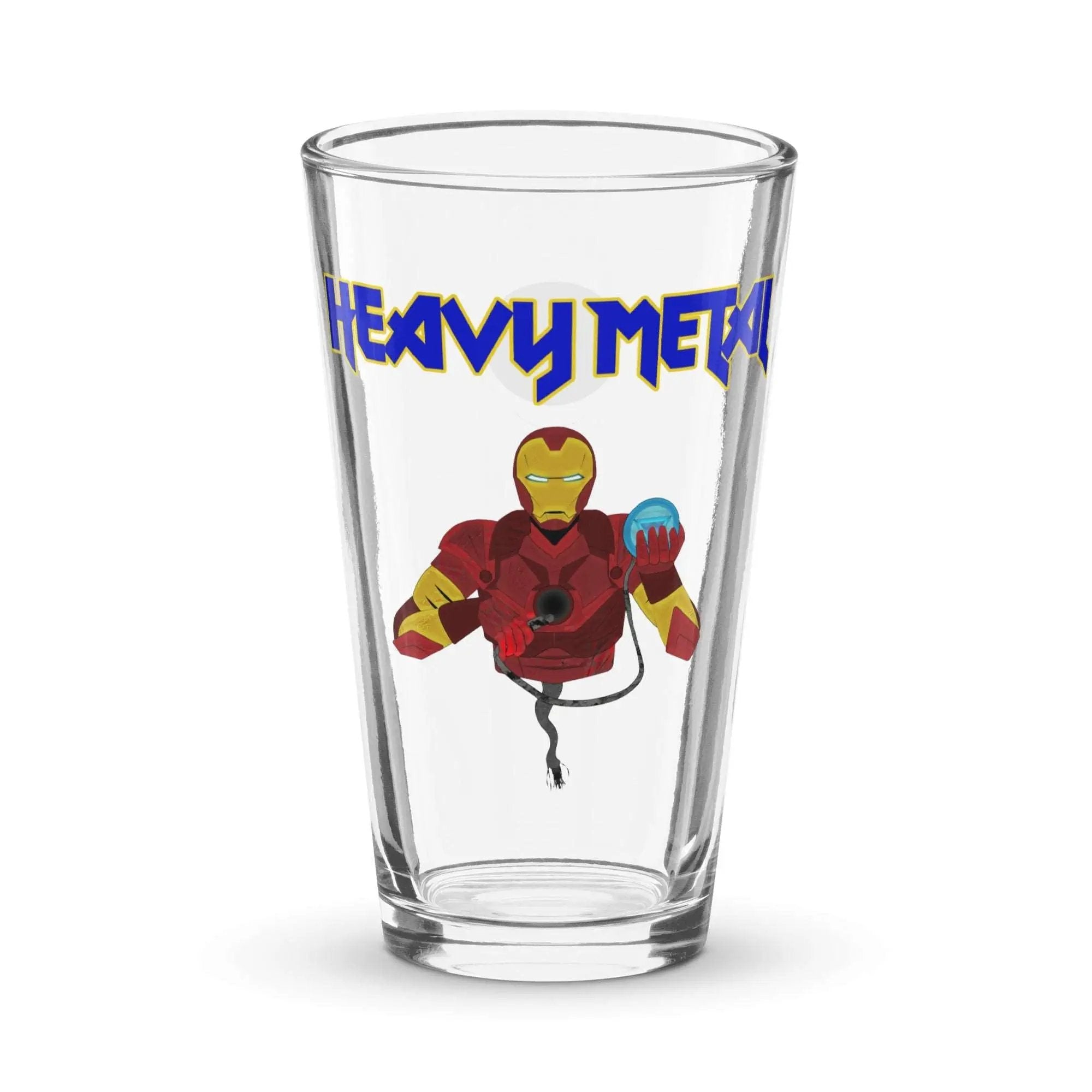 Heavy Metal Shaker pint glass