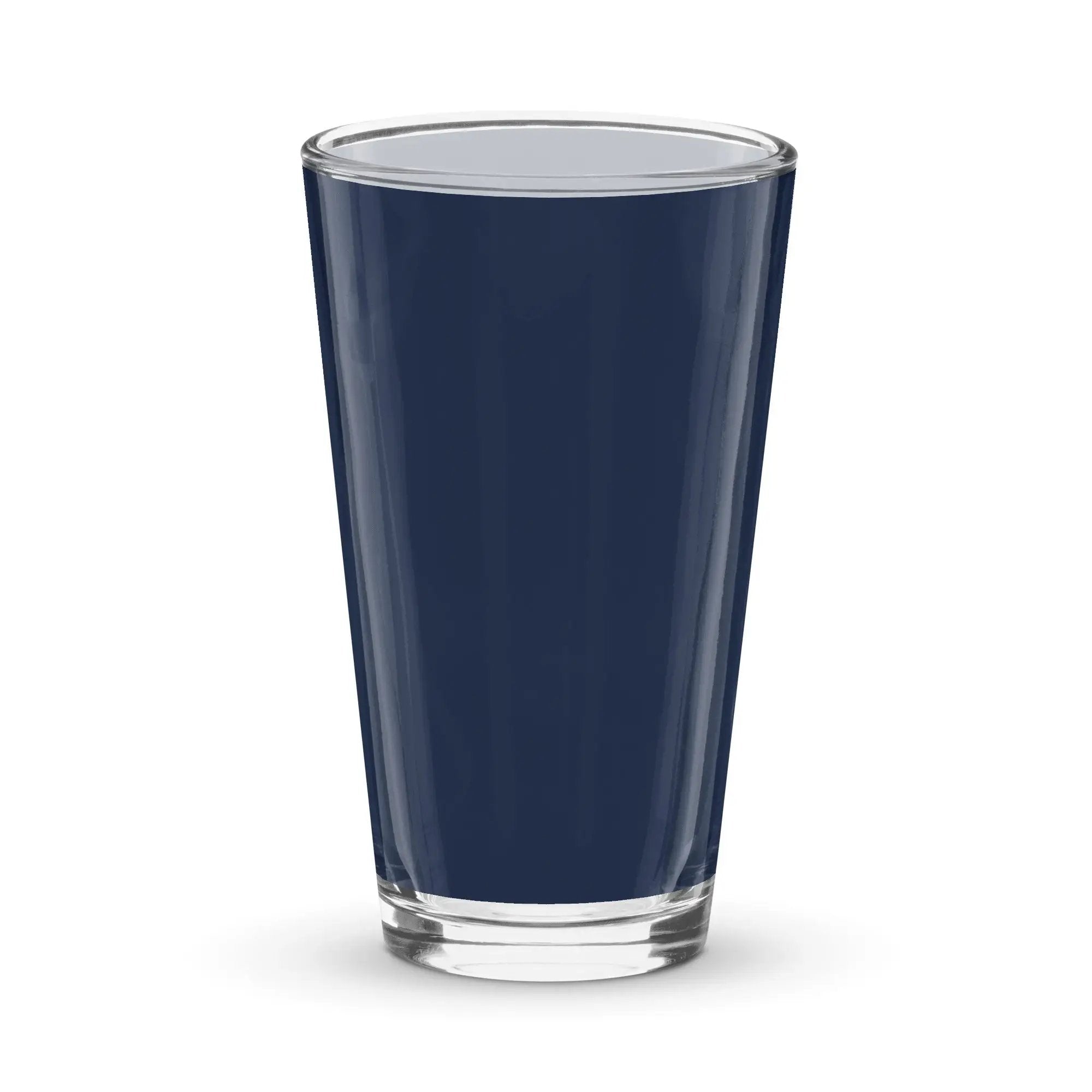 a shot glass with a dark blue color