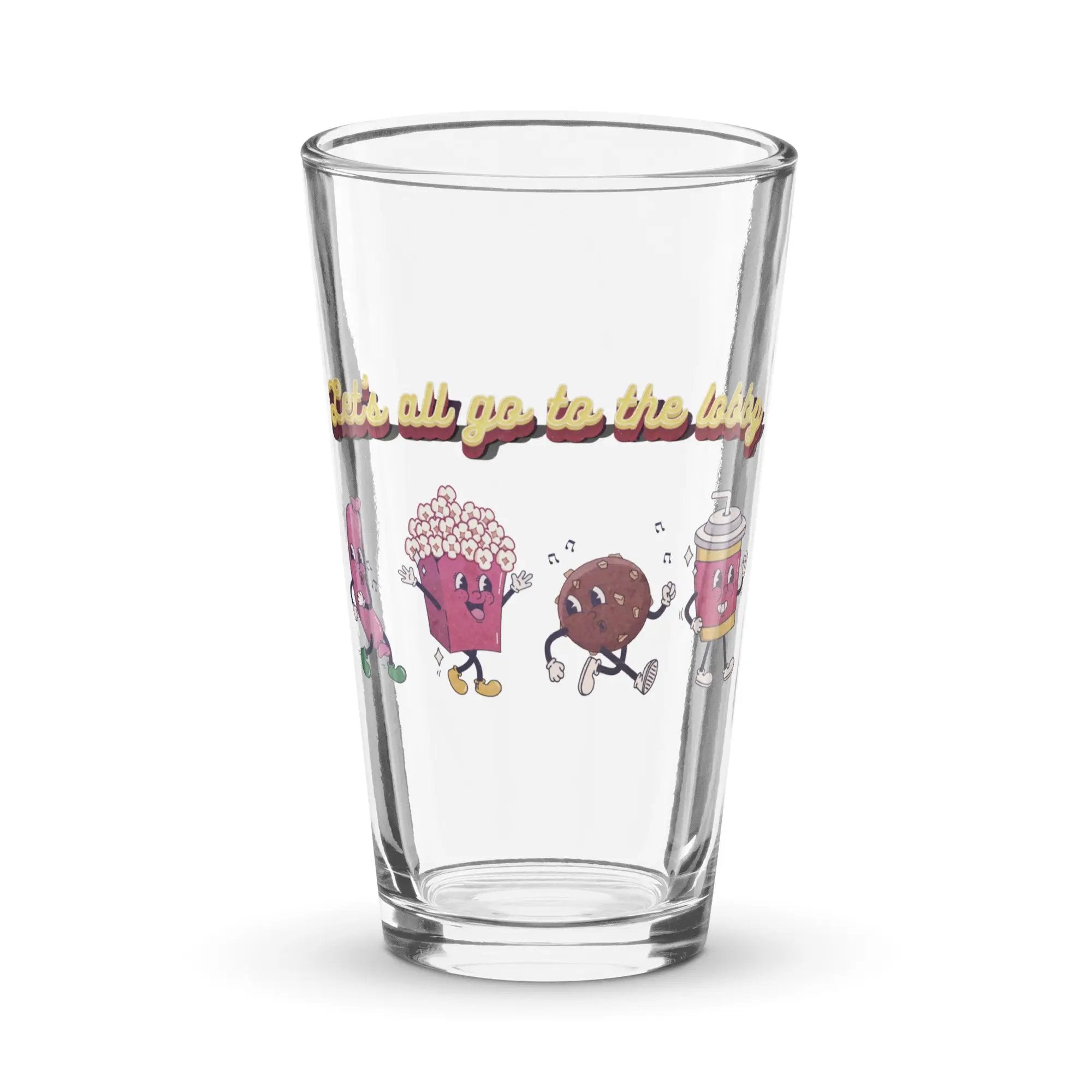 a shot glass with a cartoon character on it