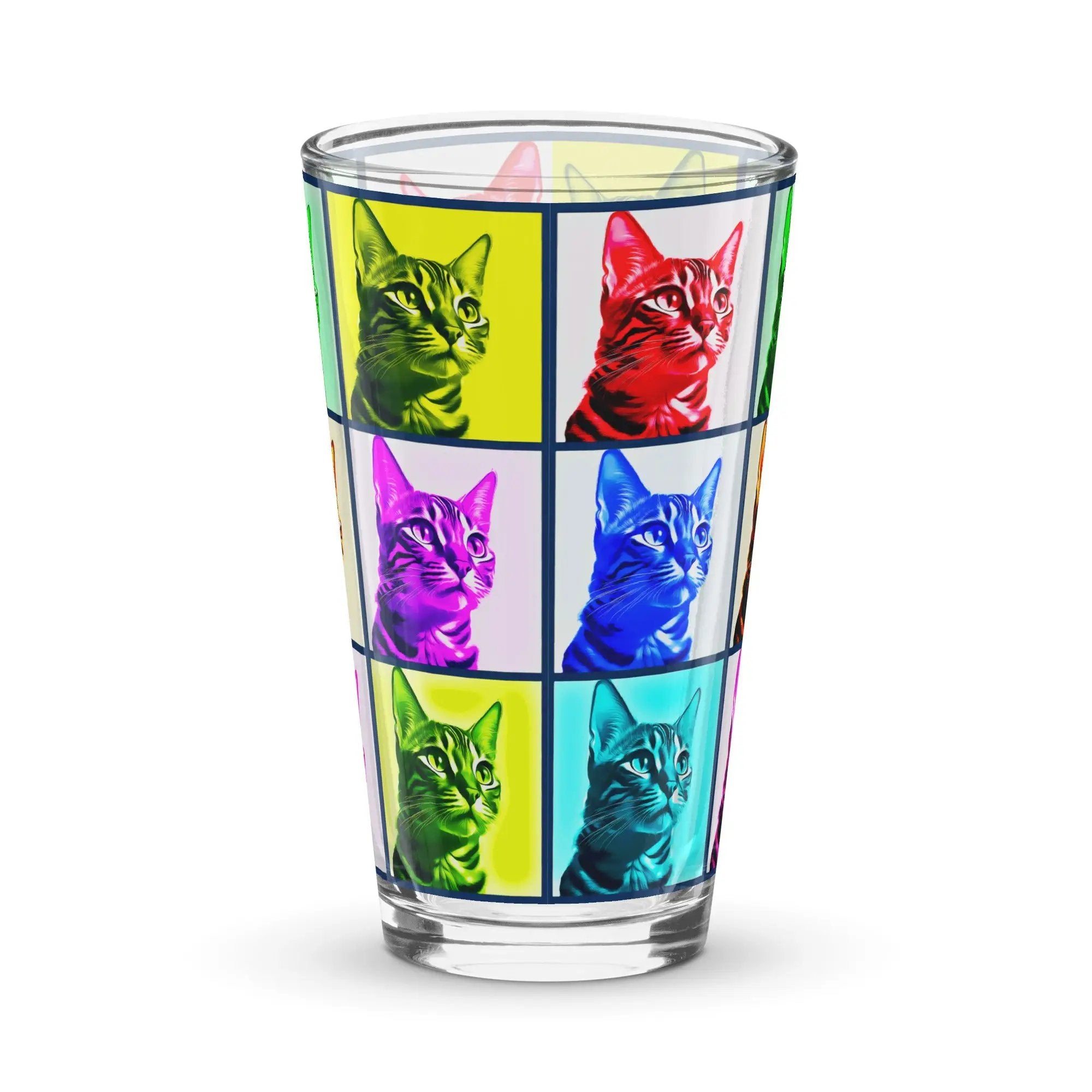Warhol Cats Shaker pint glass