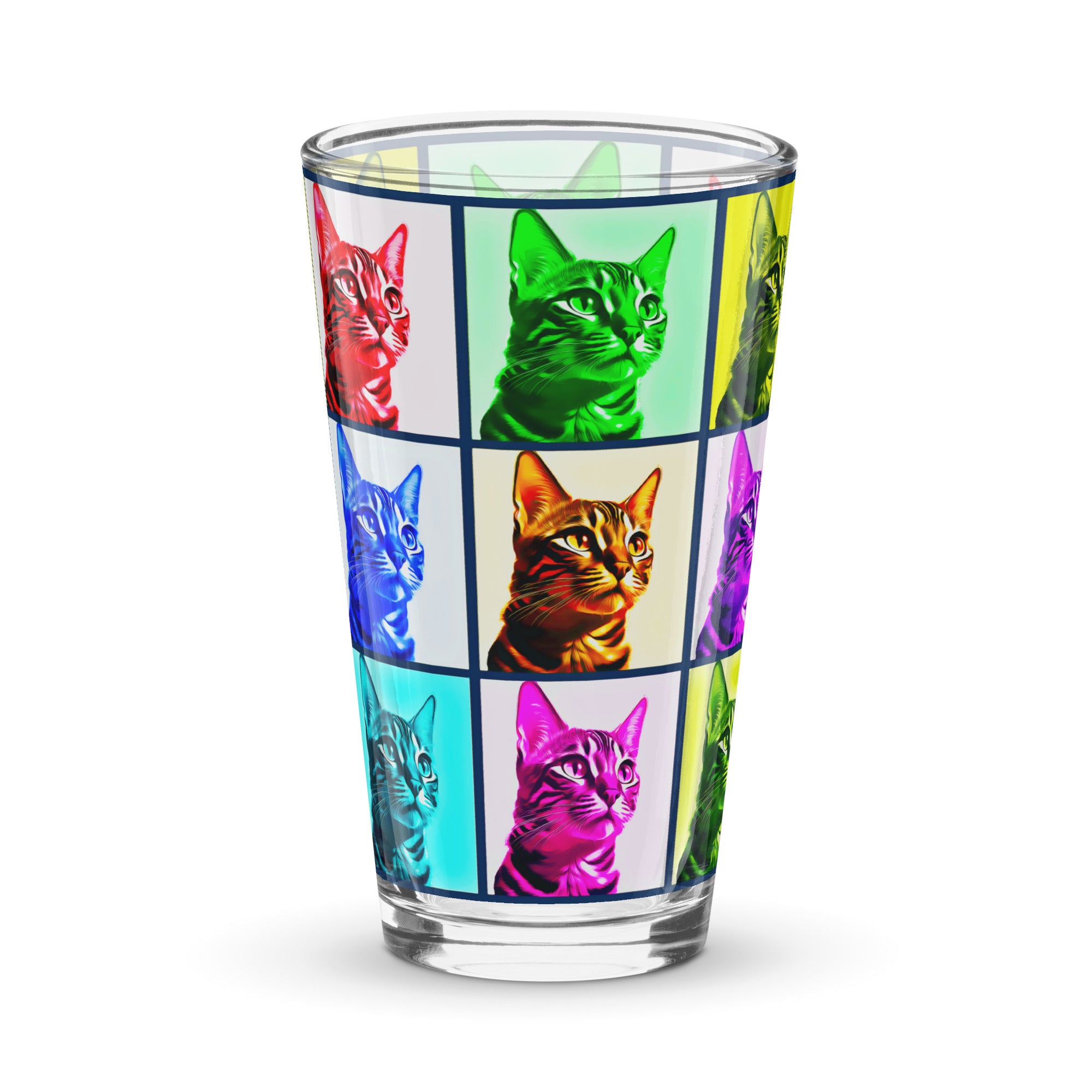 Warhol Cats Shaker pint glass
