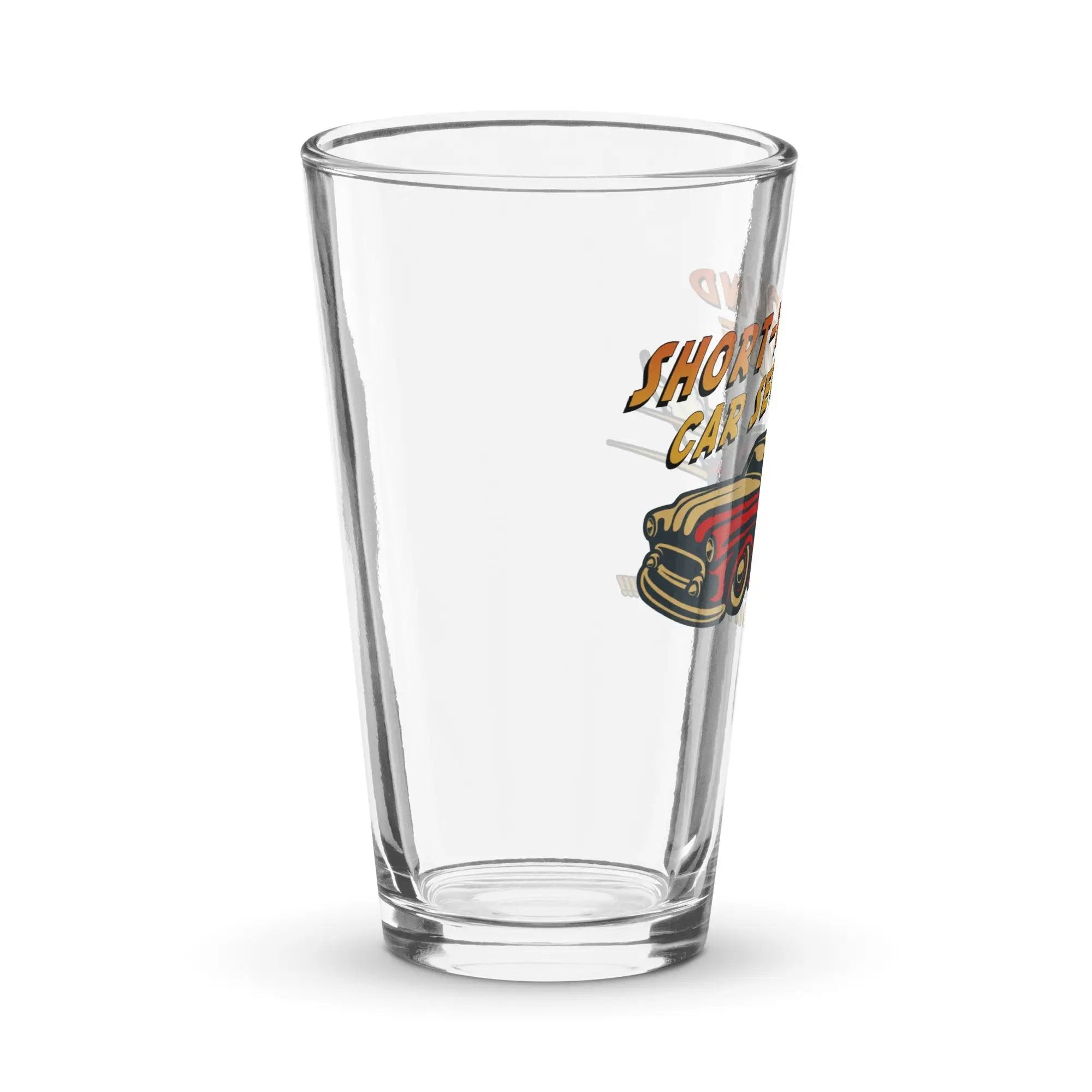 a shot glass with a logo on it