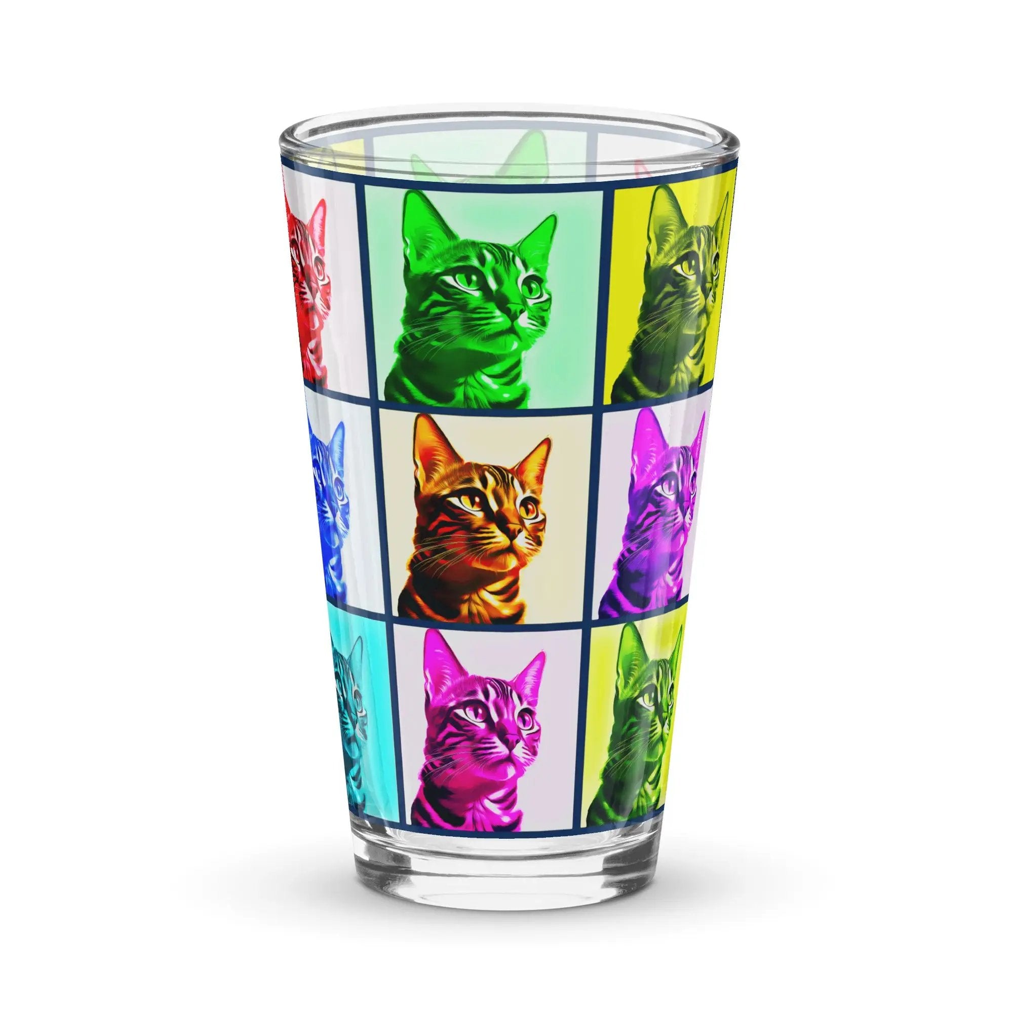 Warhol Cats Shaker pint glass