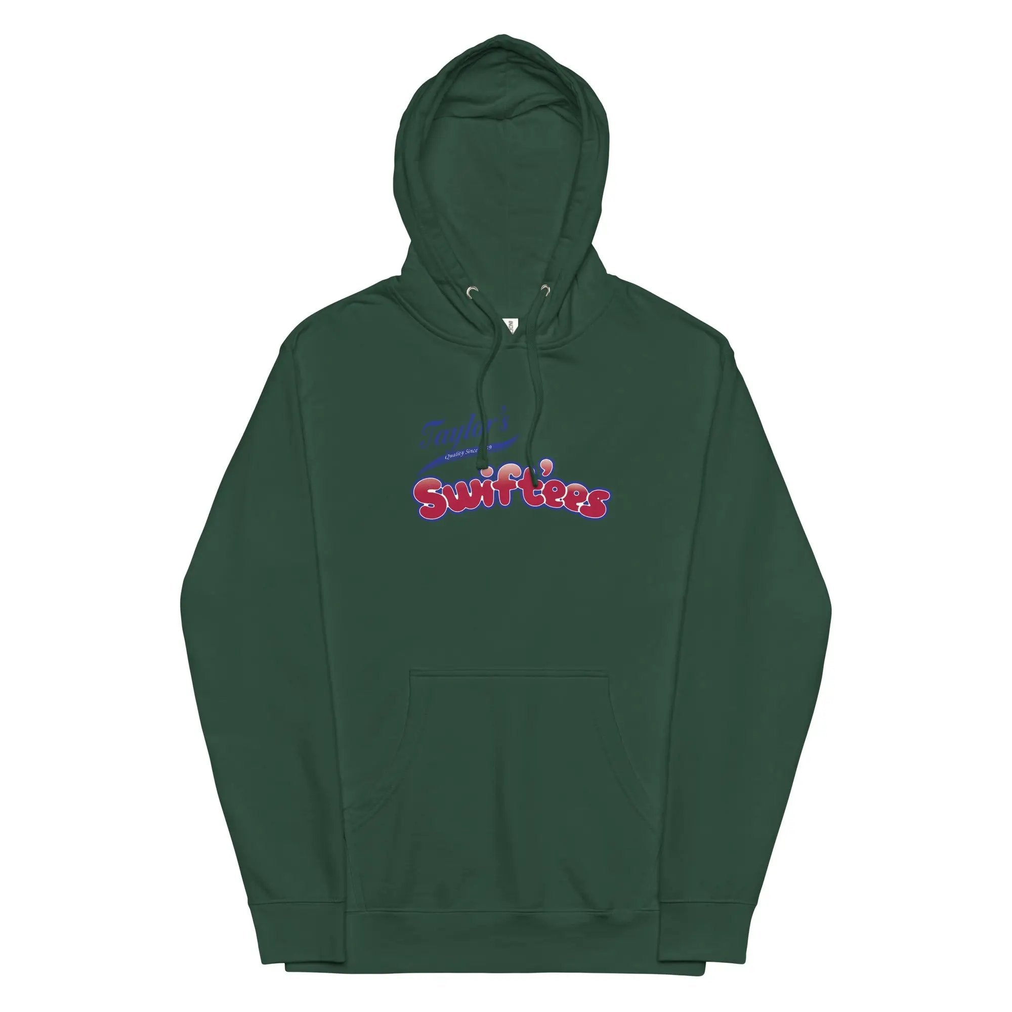a green hoodie with the words, surf toes on it