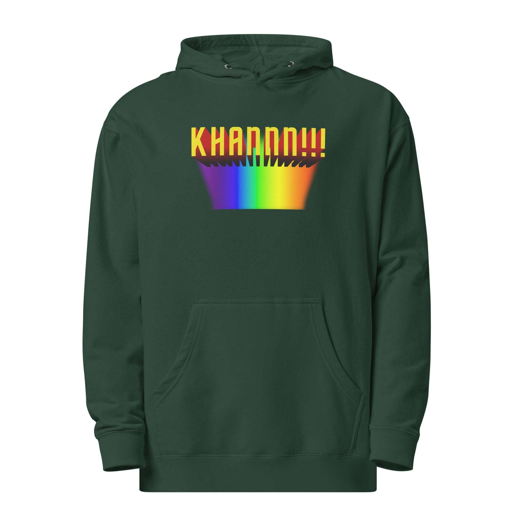 a green hoodie with the words kardah on it