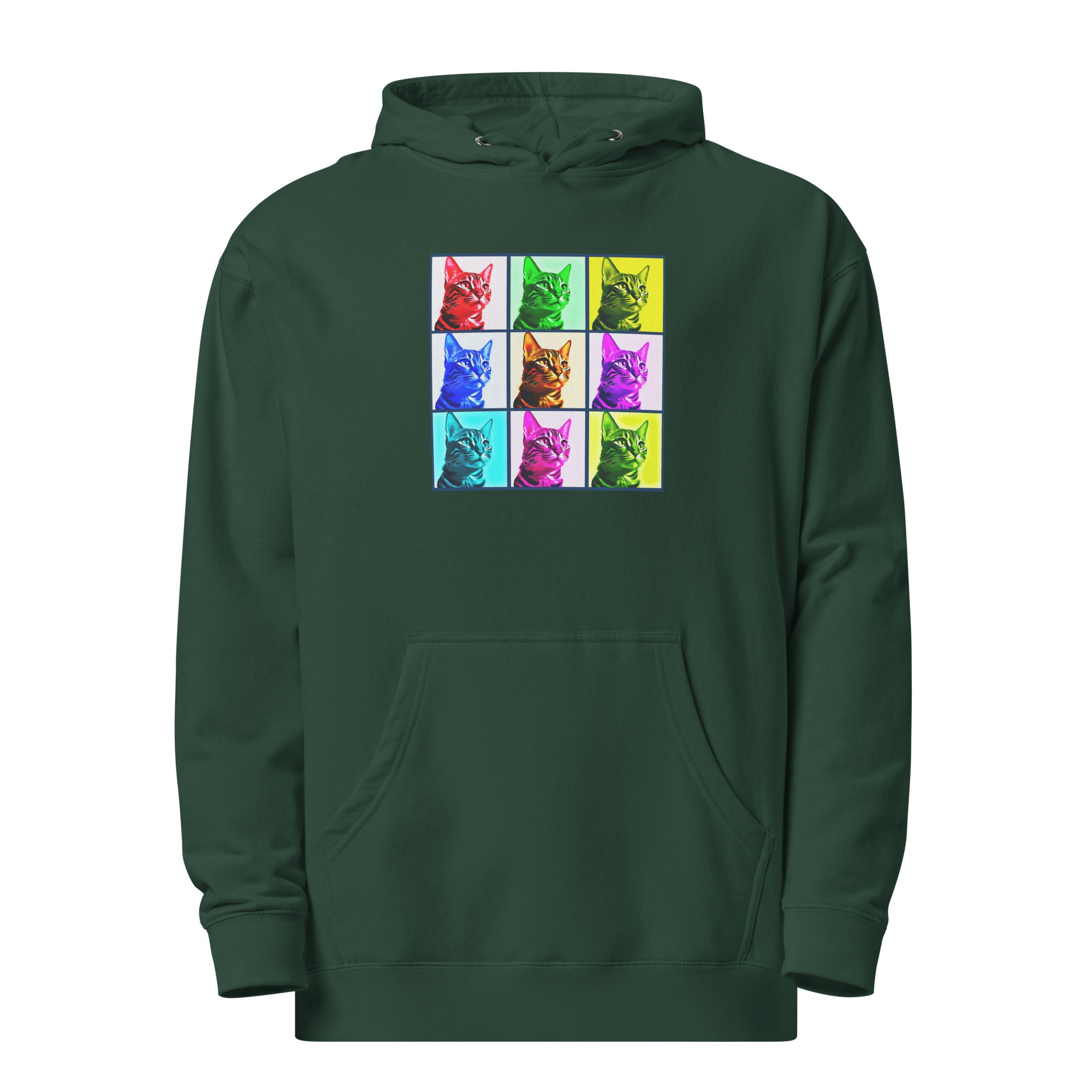 Warhol Cats Unisex midweight hoodie