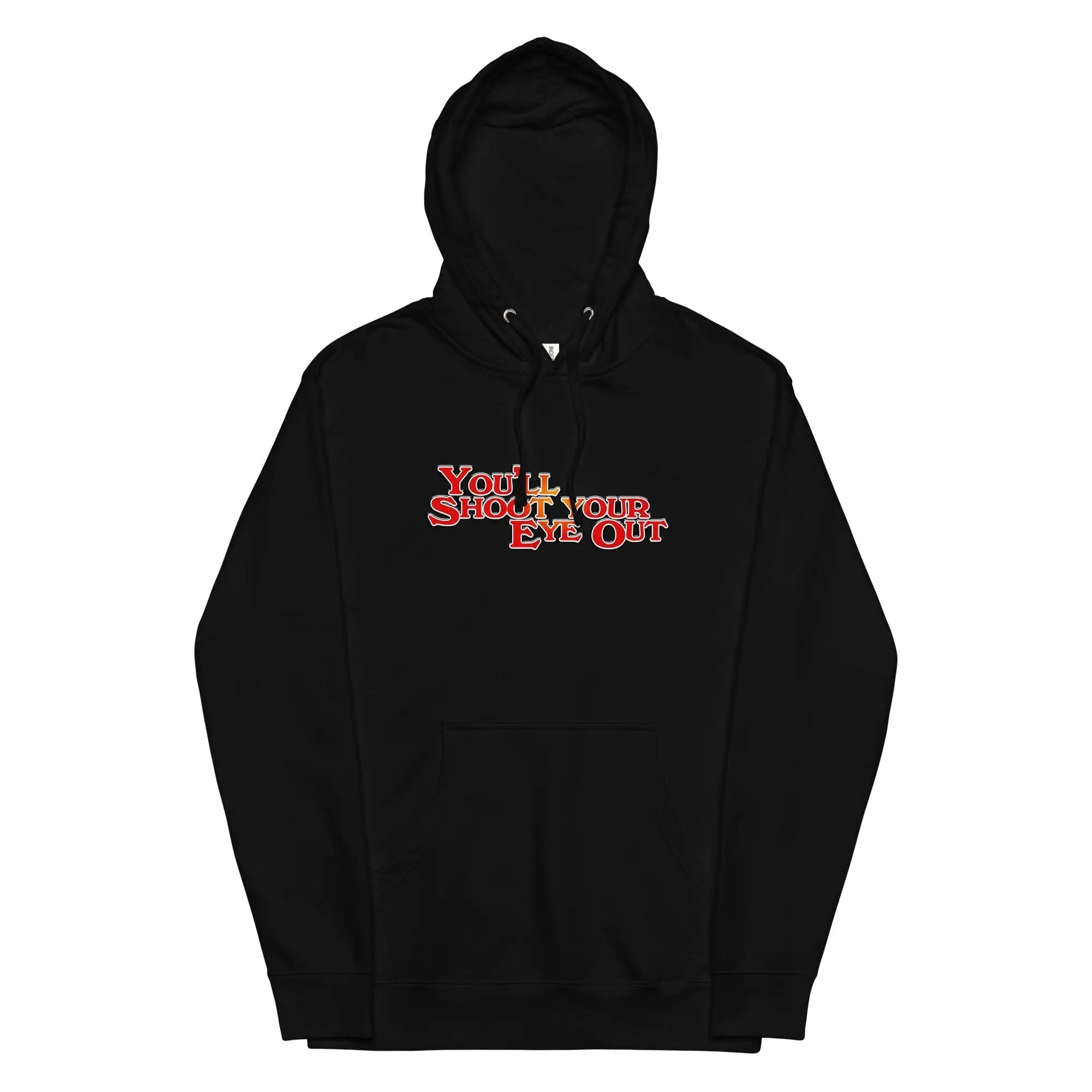a black hoodie with the words you can't stop and eat on it