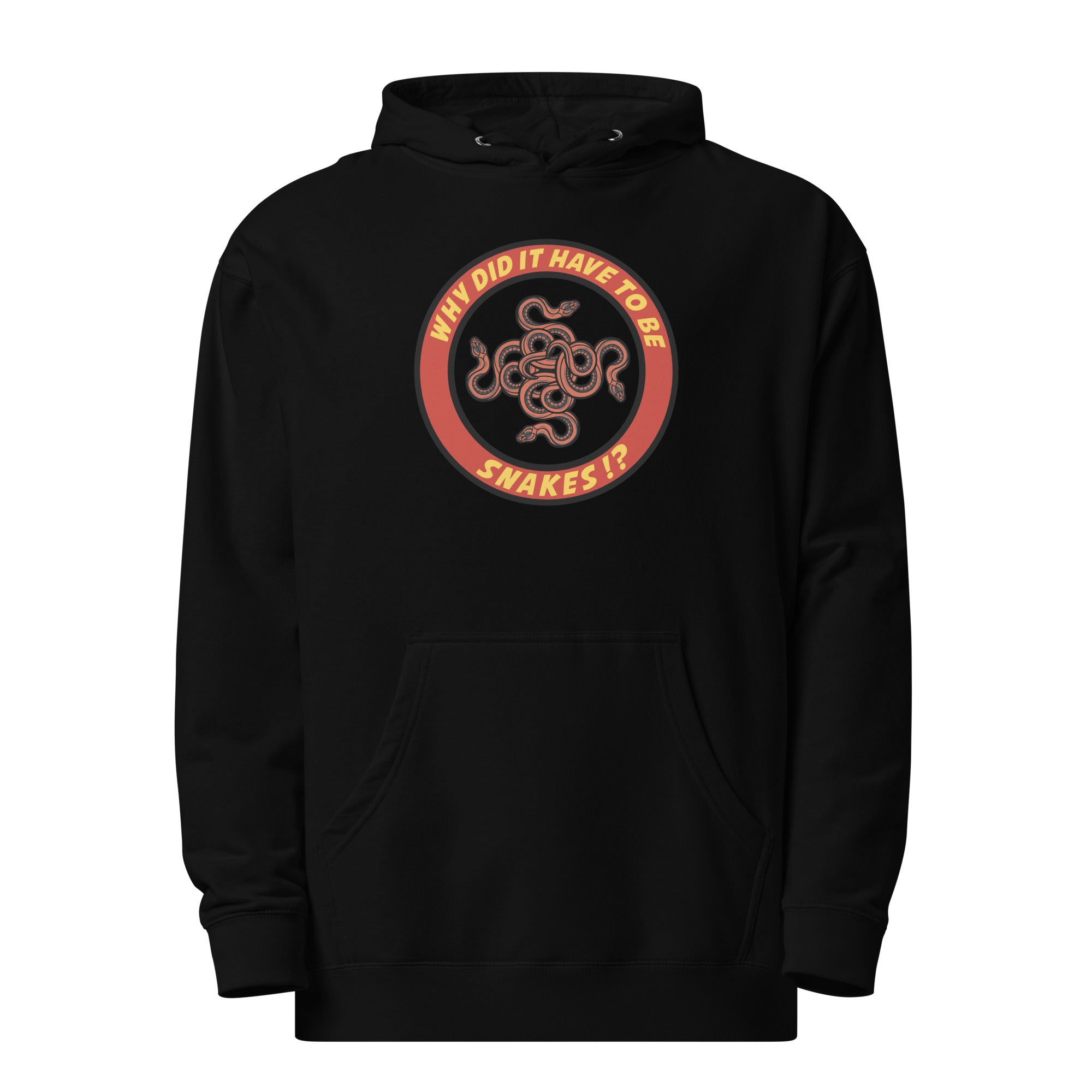 Why Did It Have To Be Snakes? Unisex midweight hoodie