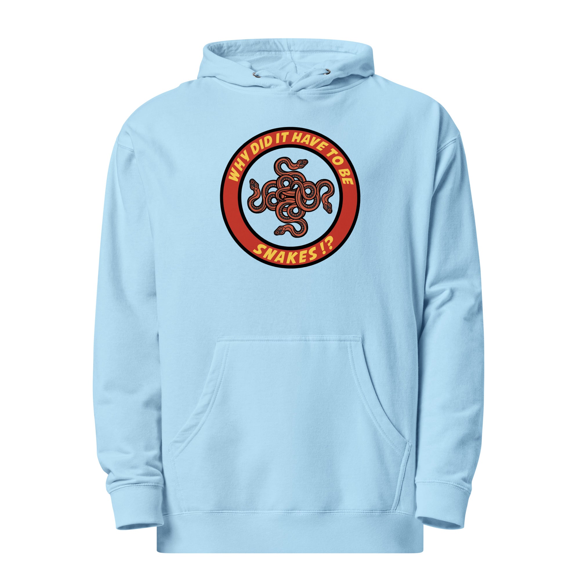 Why Did It Have To Be Snakes? Unisex midweight hoodie