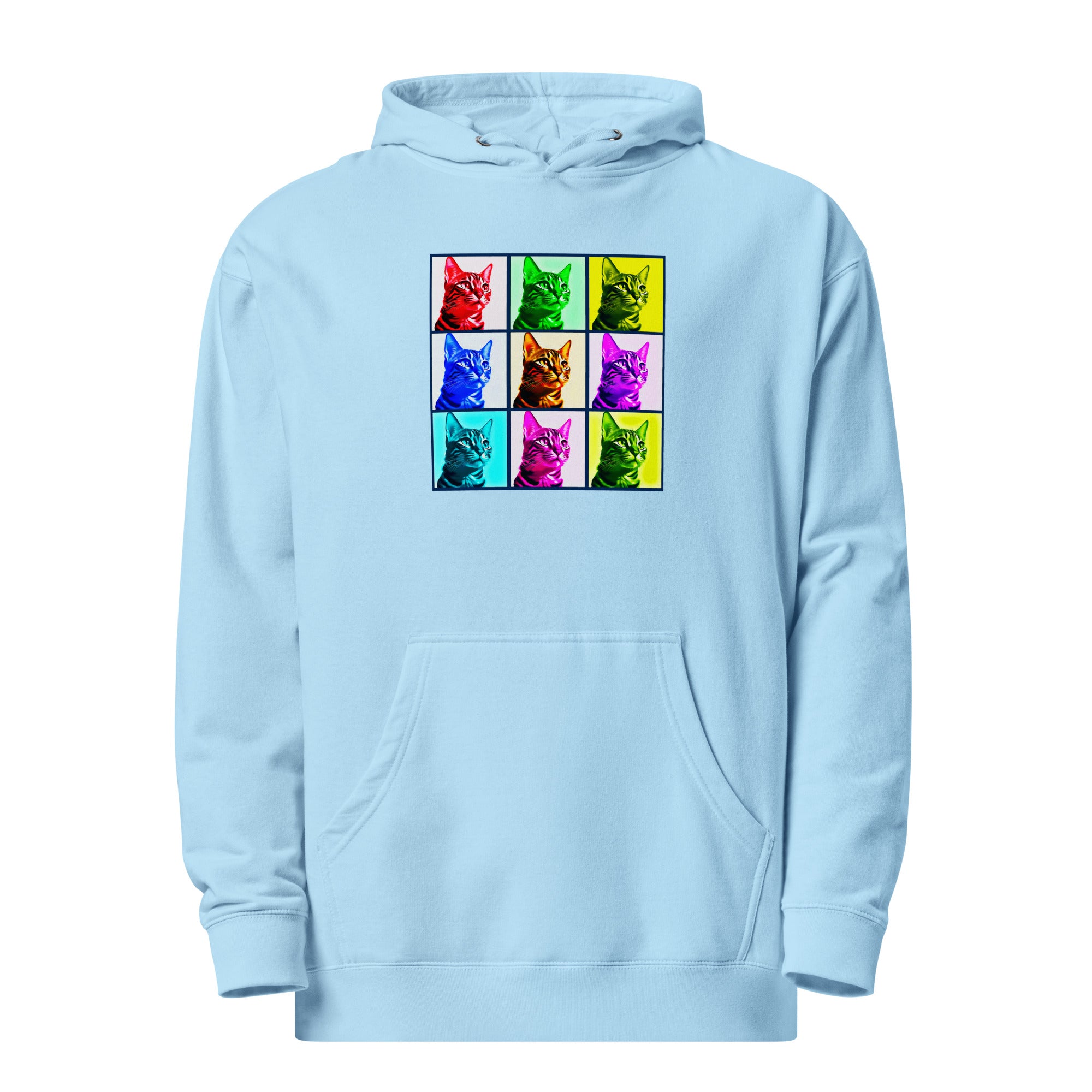 Warhol Cats Unisex midweight hoodie