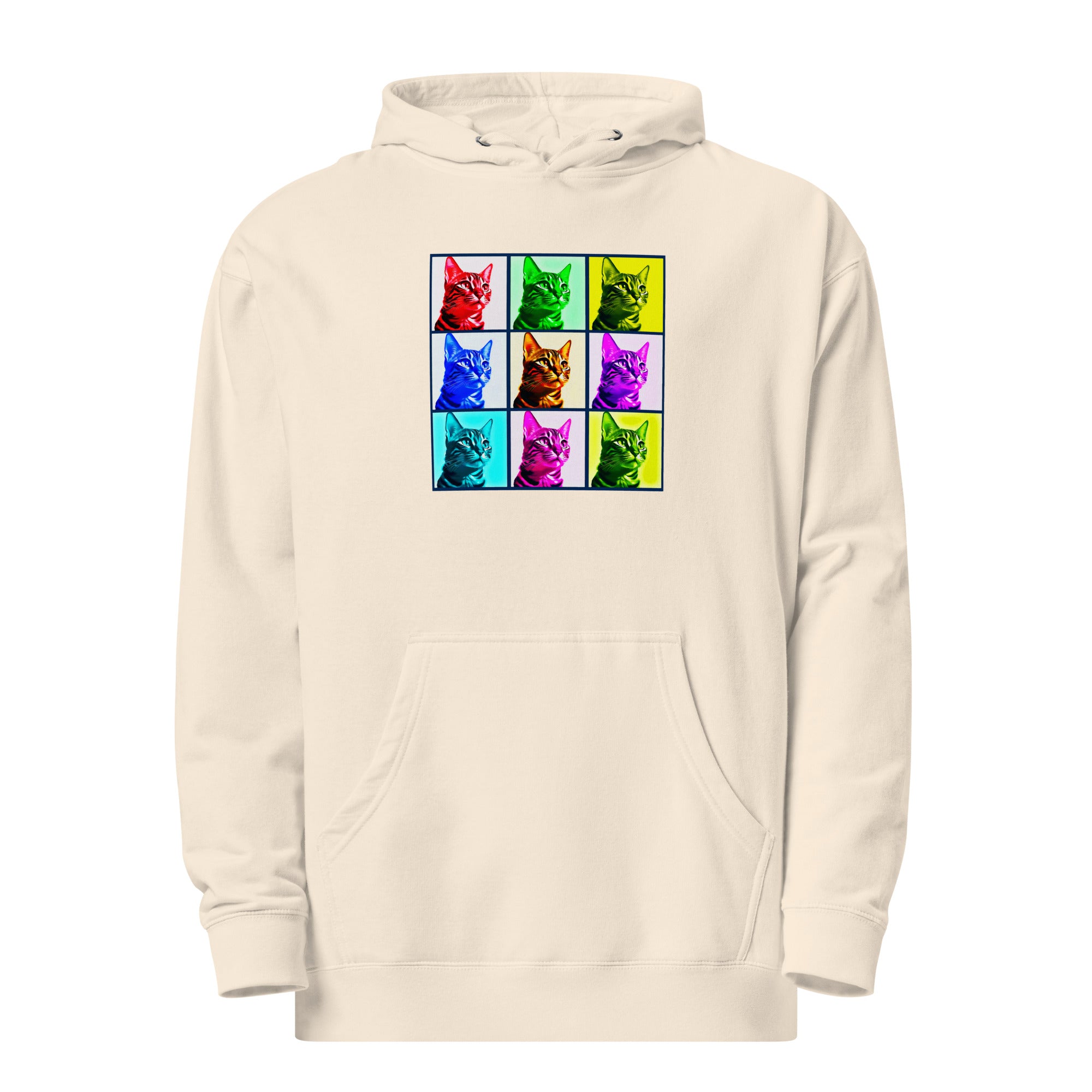 Warhol Cats Unisex midweight hoodie