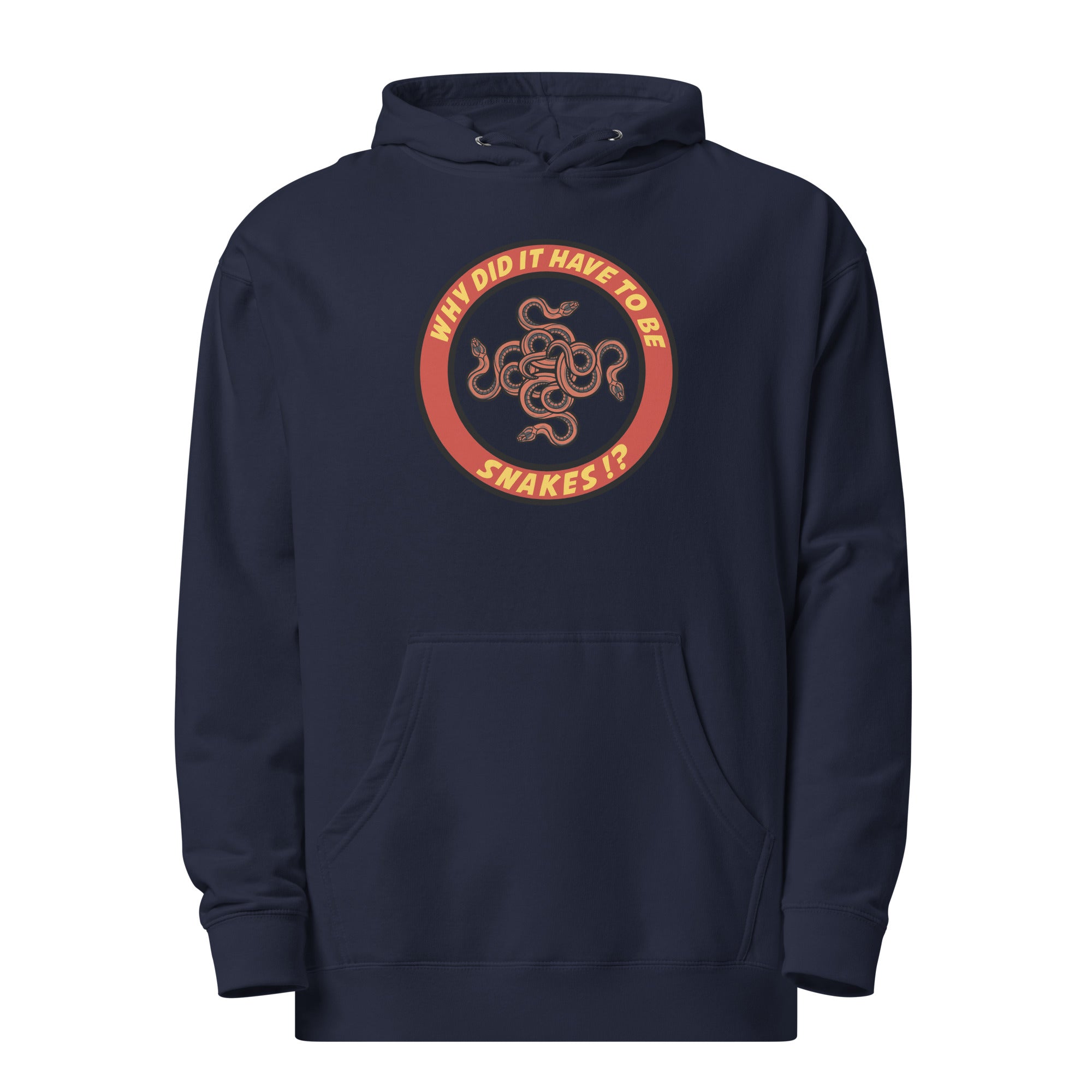 Why Did It Have To Be Snakes? Unisex midweight hoodie