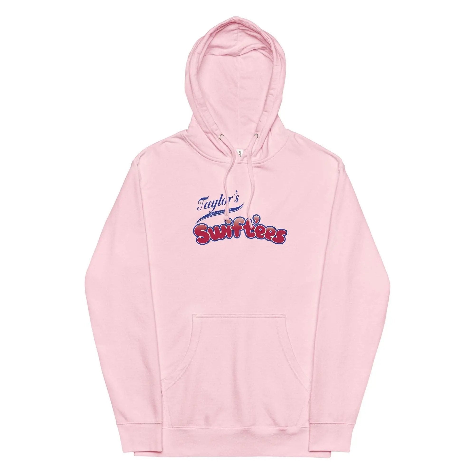 a pink hoodie with the words taylor's sweet treats on it